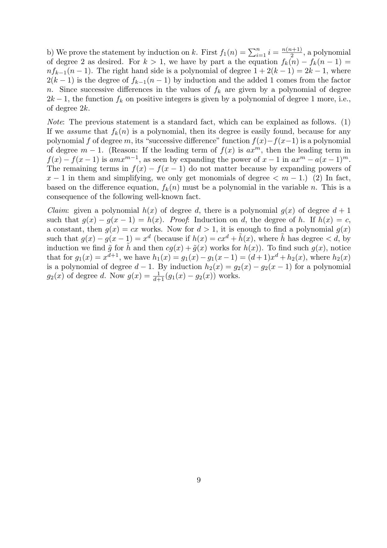 CMI Entrance Exam 2013 Solutions B.Sc (Hons.) Mathematics and Computer Science - Page 9