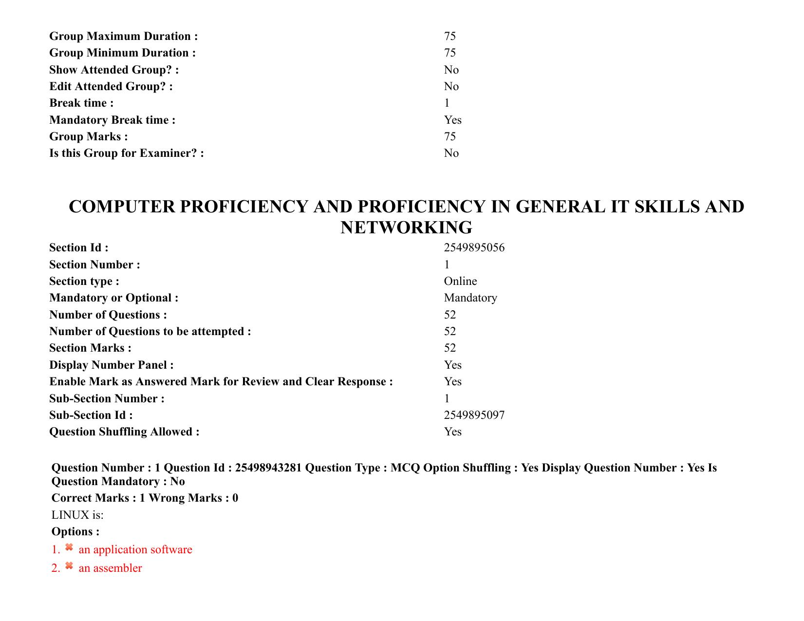 MP CPCT 27 December 2021 Question Paper Shift 2 - Page 2