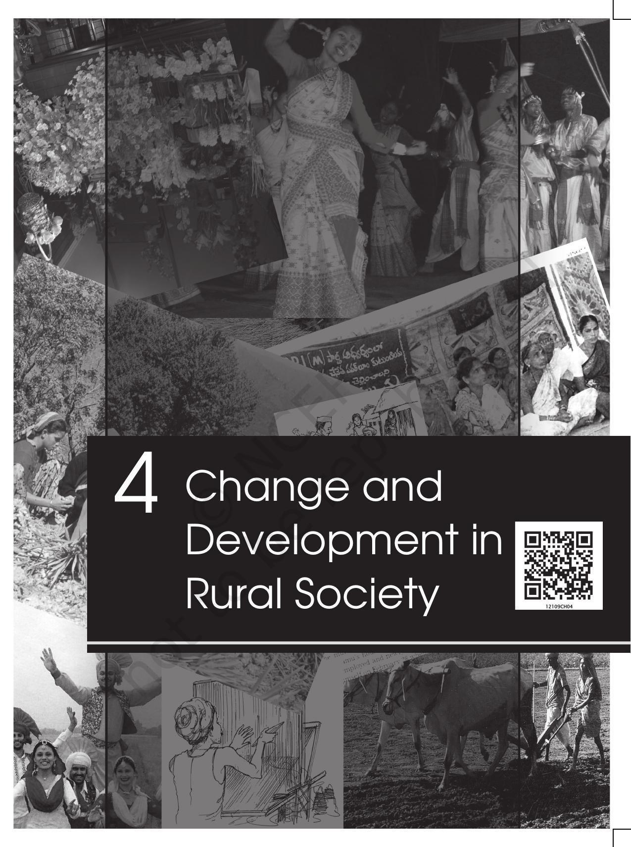 NCERT Book for Class 12 Sociology (Social Change and Development in India) Chapter 4 Change and Development in Rural Society - Page 1