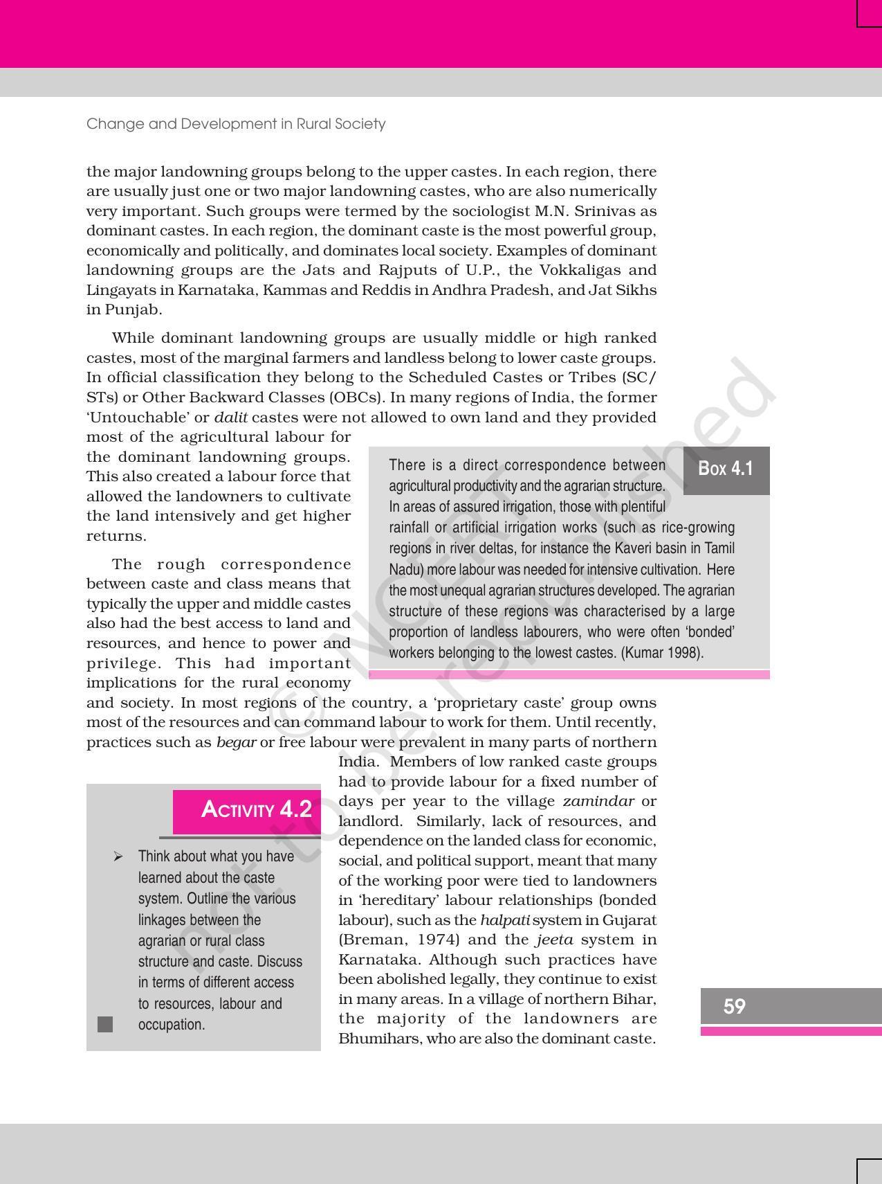 NCERT Book for Class 12 Sociology (Social Change and Development in India) Chapter 4 Change and Development in Rural Society - Page 5