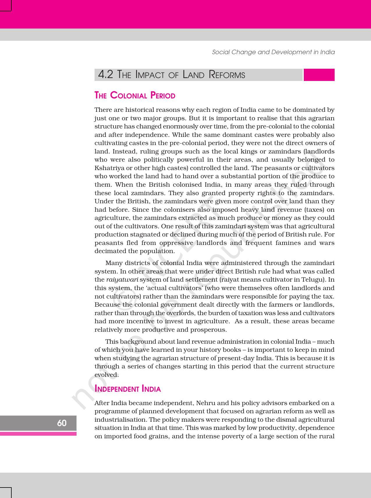 NCERT Book for Class 12 Sociology (Social Change and Development in India) Chapter 4 Change and Development in Rural Society - Page 6