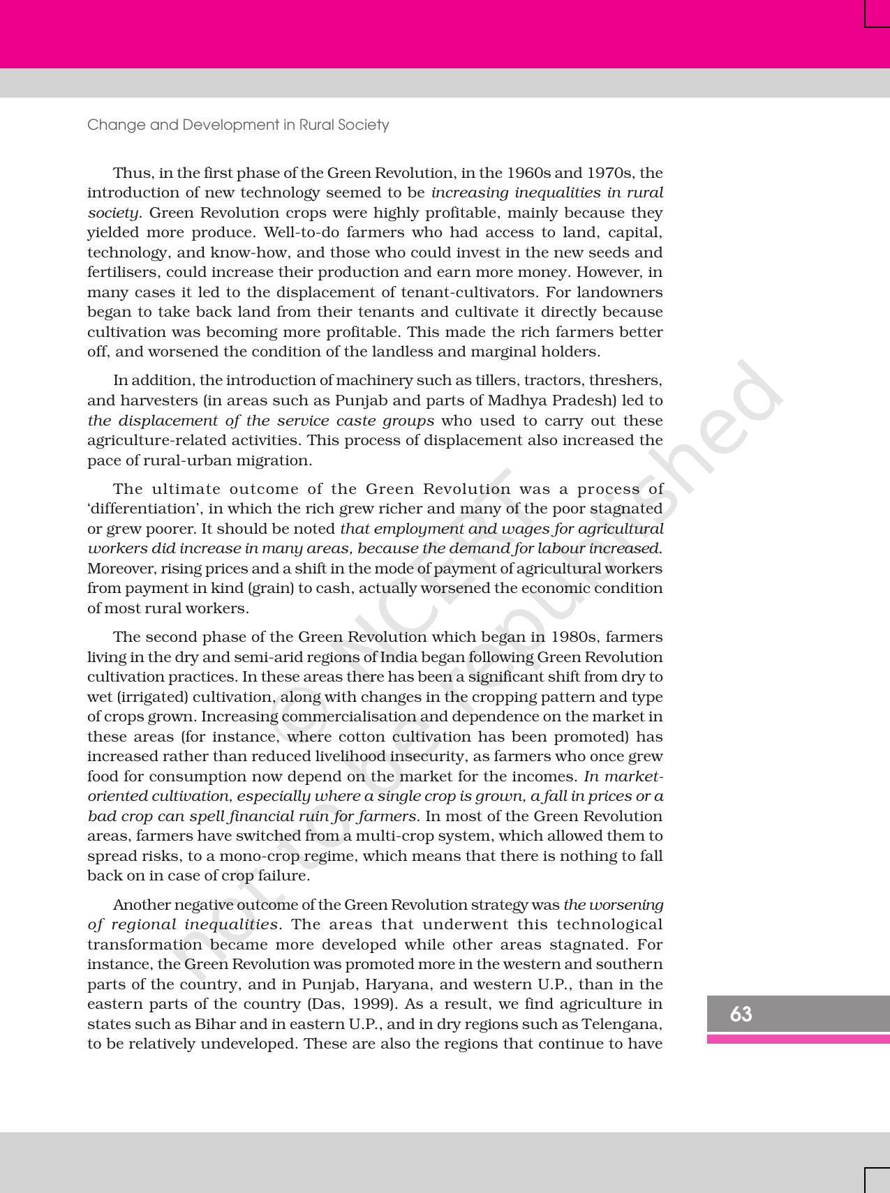 NCERT Book for Class 12 Sociology (Social Change and Development in India) Chapter 4 Change and Development in Rural Society - Page 9