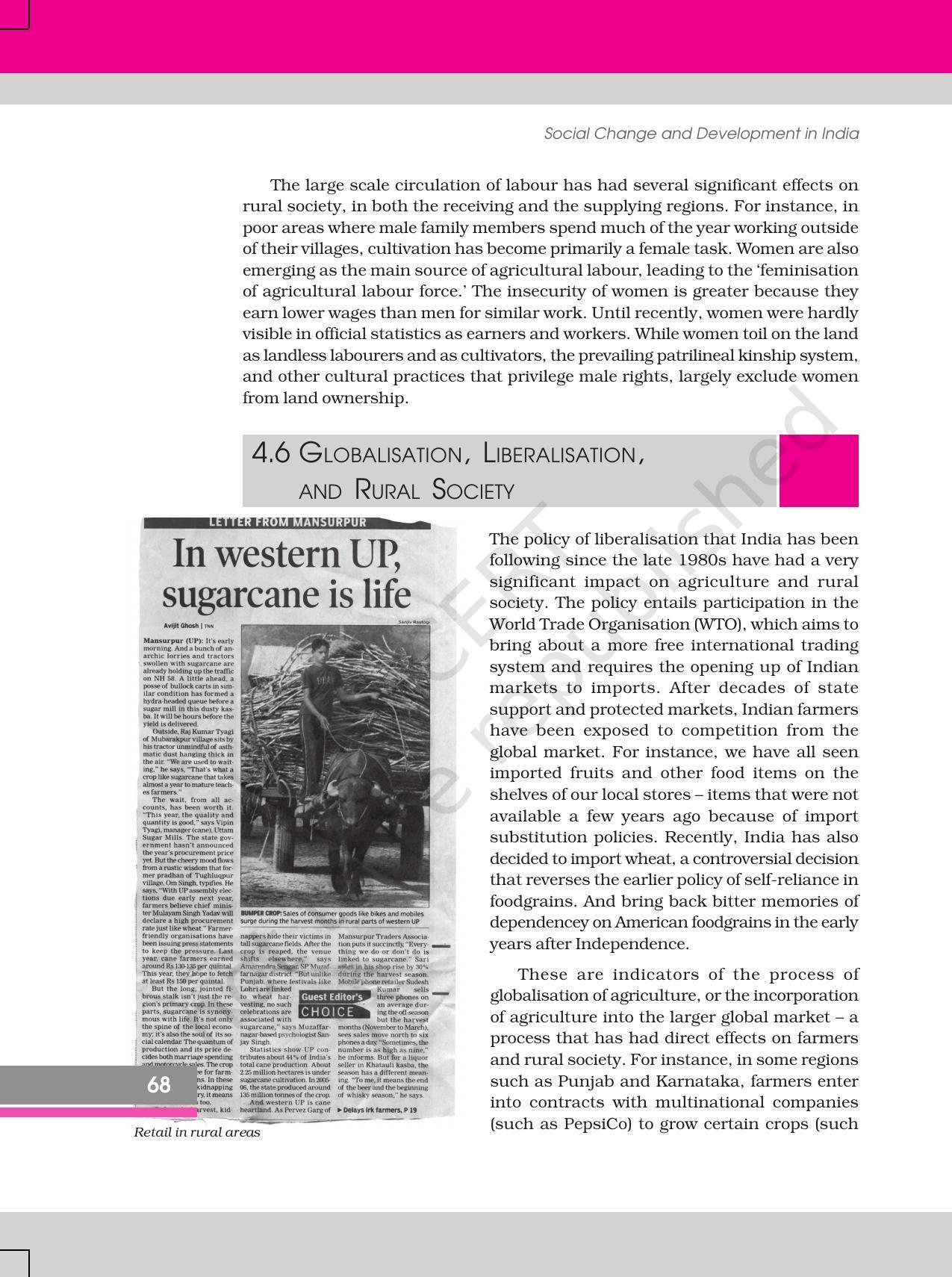 NCERT Book for Class 12 Sociology (Social Change and Development in India) Chapter 4 Change and Development in Rural Society - Page 14