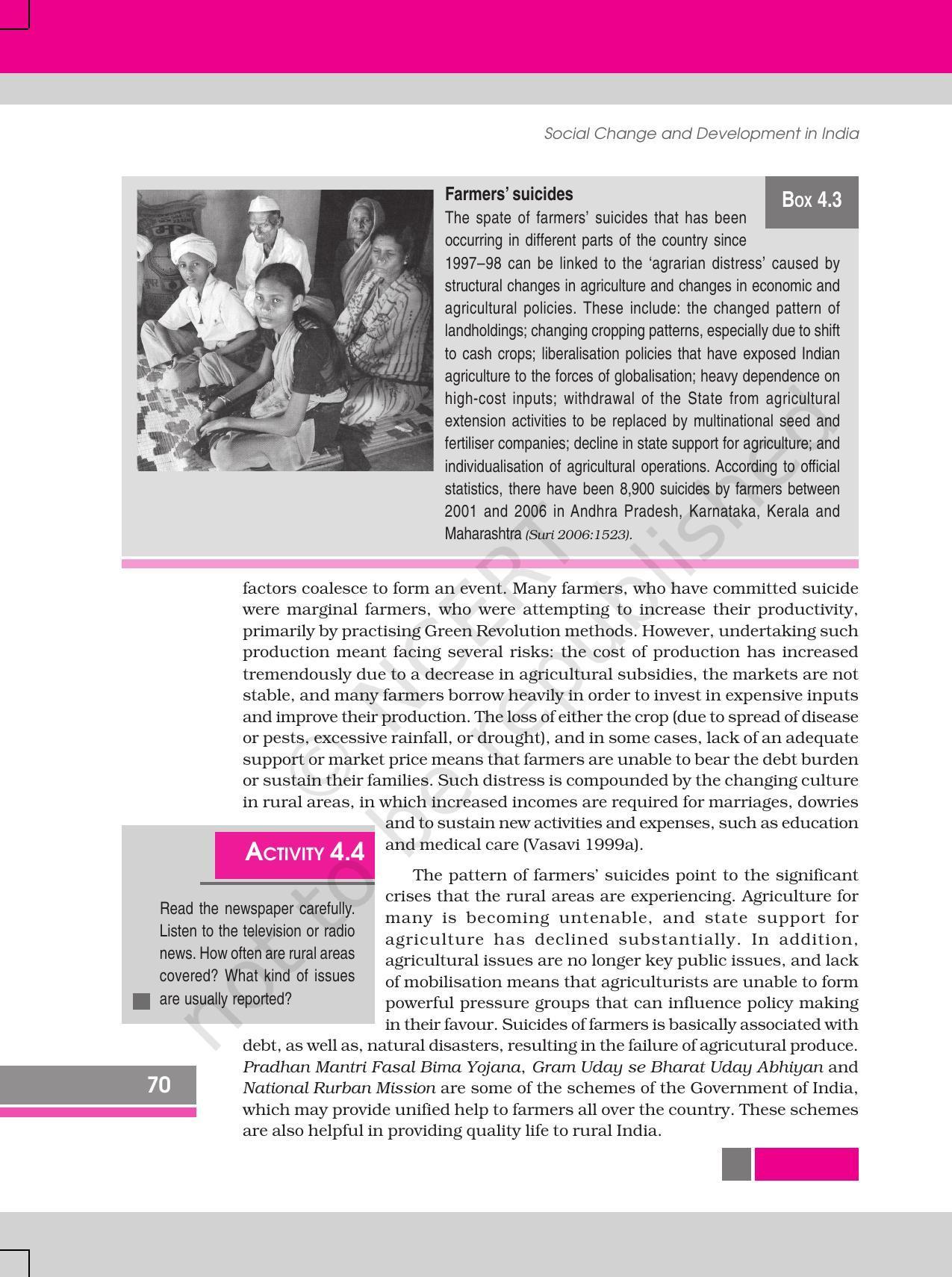 NCERT Book for Class 12 Sociology (Social Change and Development in India) Chapter 4 Change and Development in Rural Society - Page 16