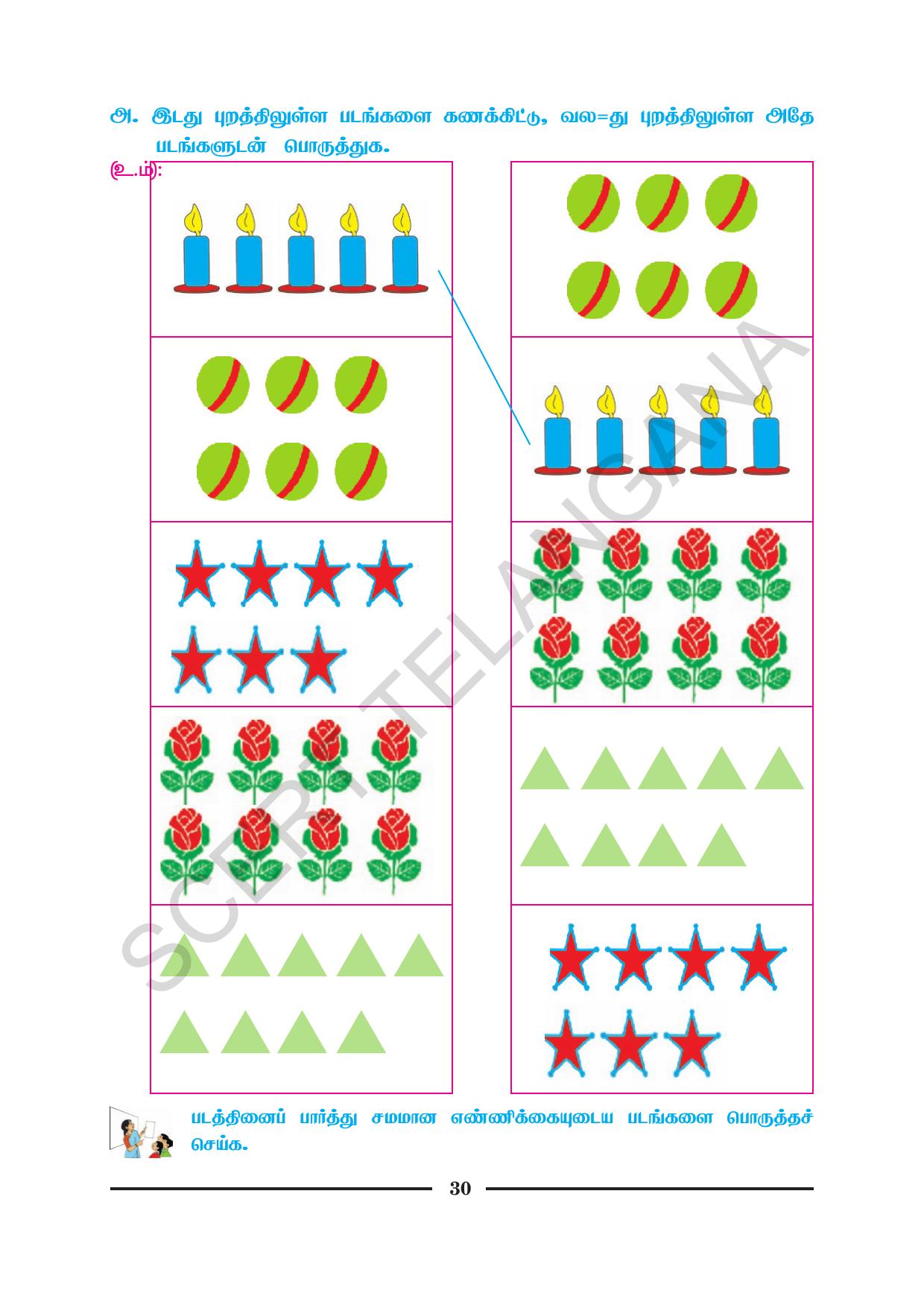 TS SCERT Class 1 Maths (Tamil Medium) Text Book - Page 42
