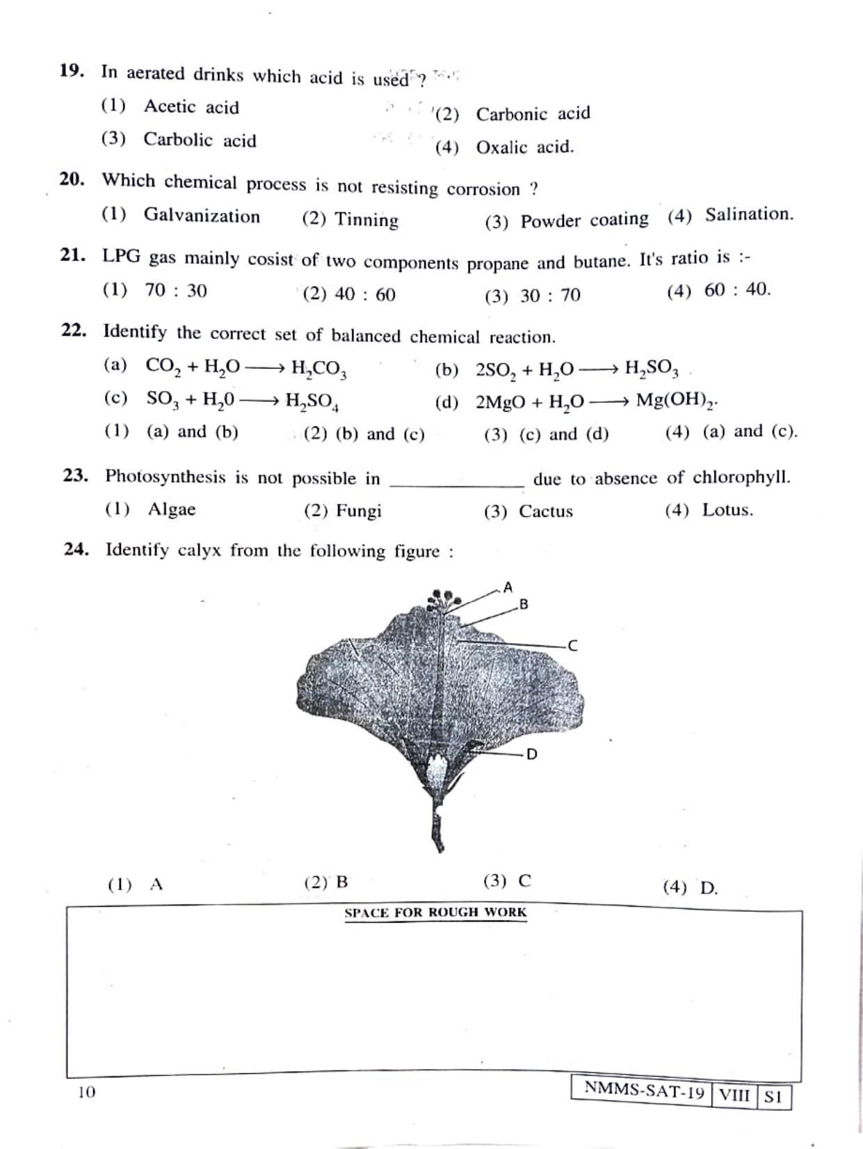 SAT ENGLISH 2019-20 Class 8 Maharashtra NMMS Question Papers - Page 10