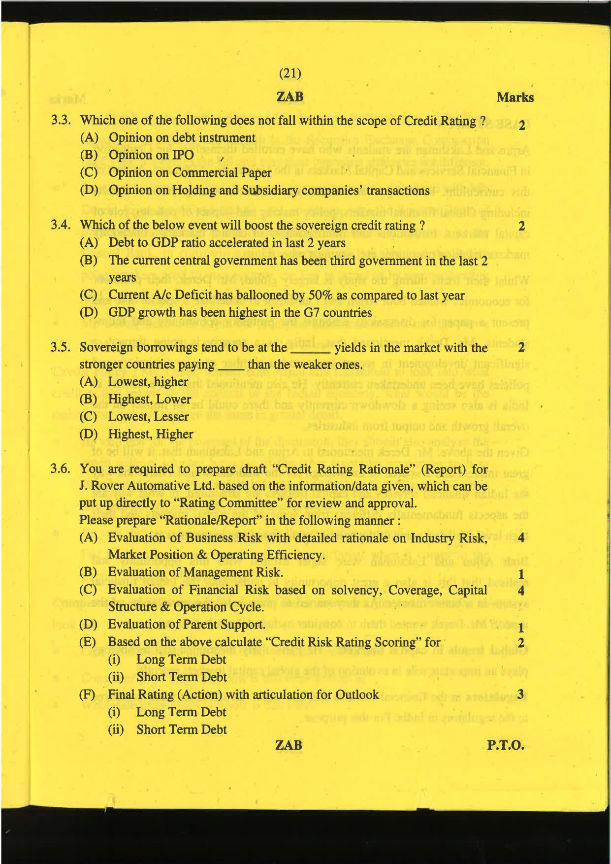 CA Final Nov 2019 Question Paper -Paper 6B – Financial Services and Capital Markets - Page 21
