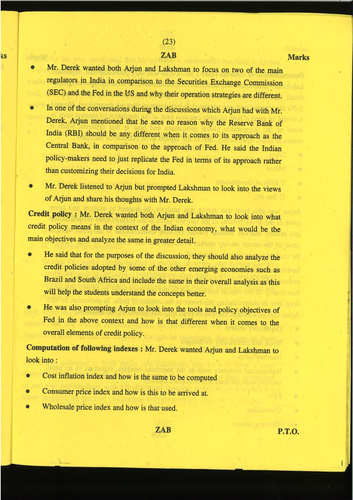 CA Final Nov 2019 Question Paper -Paper 6B – Financial Services and Capital Markets - Page 23