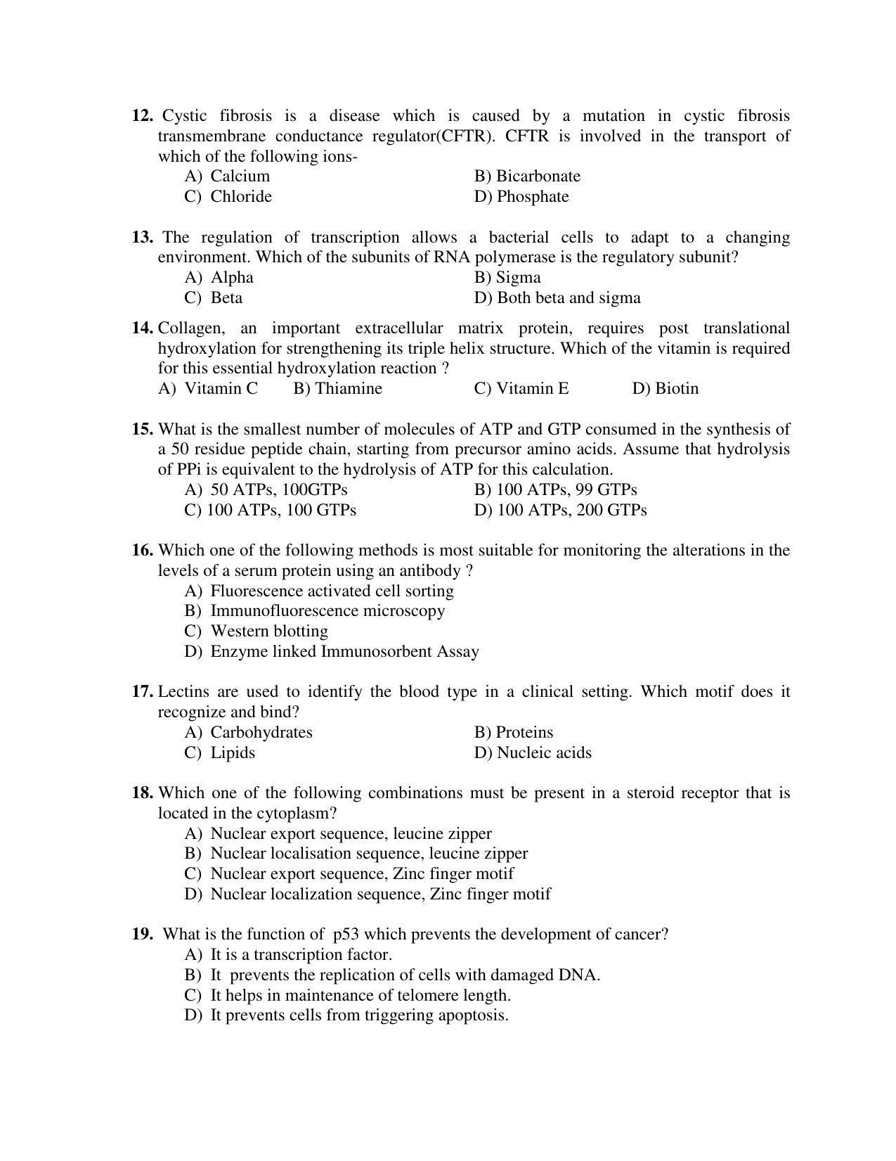 PU MPET Anthropology 2018 Question Papers - Page 7