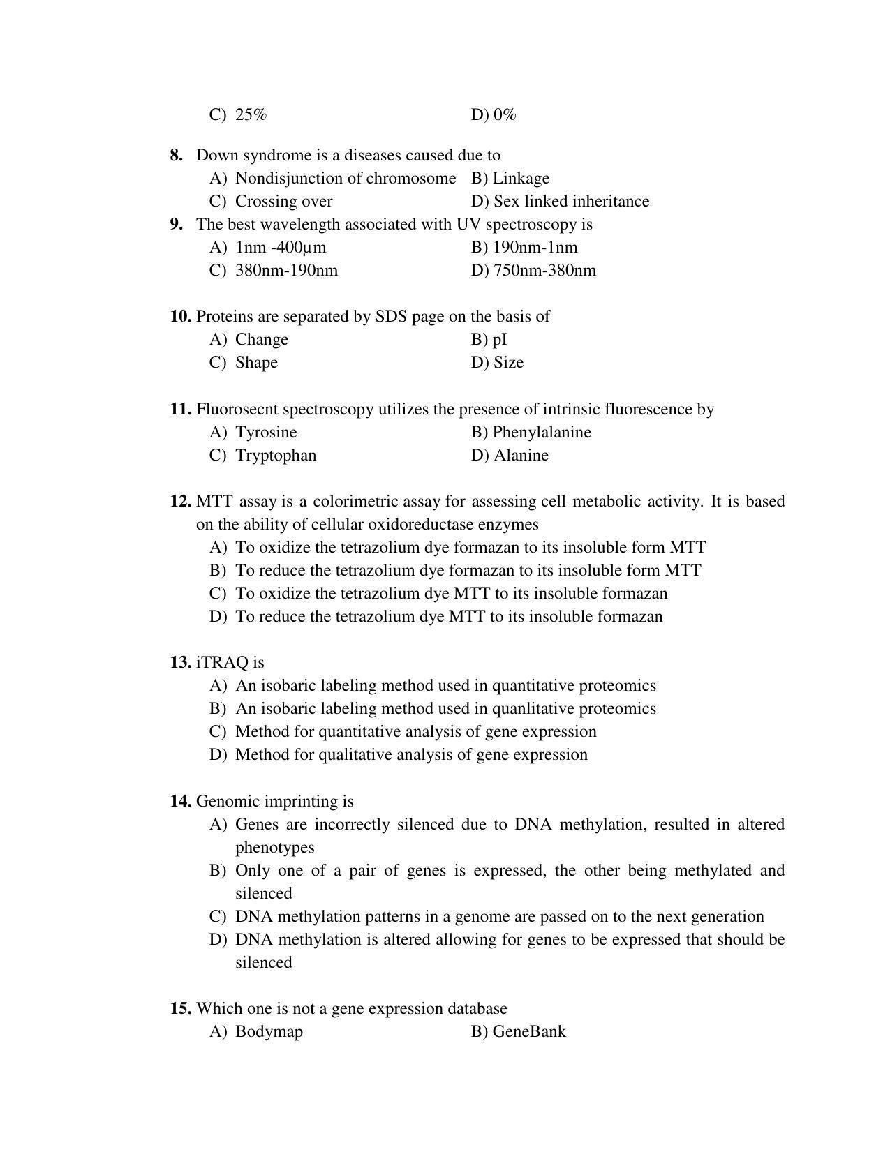PU MPET Anthropology 2018 Question Papers - Page 19