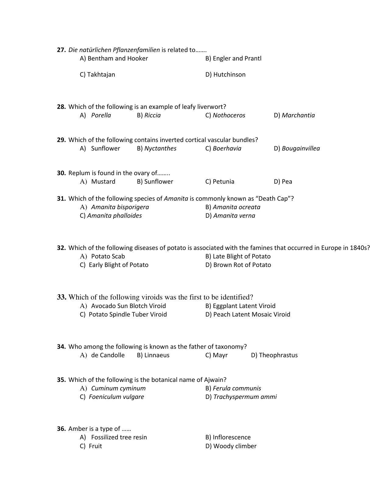 PU MPET Anthropology 2018 Question Papers - Page 28