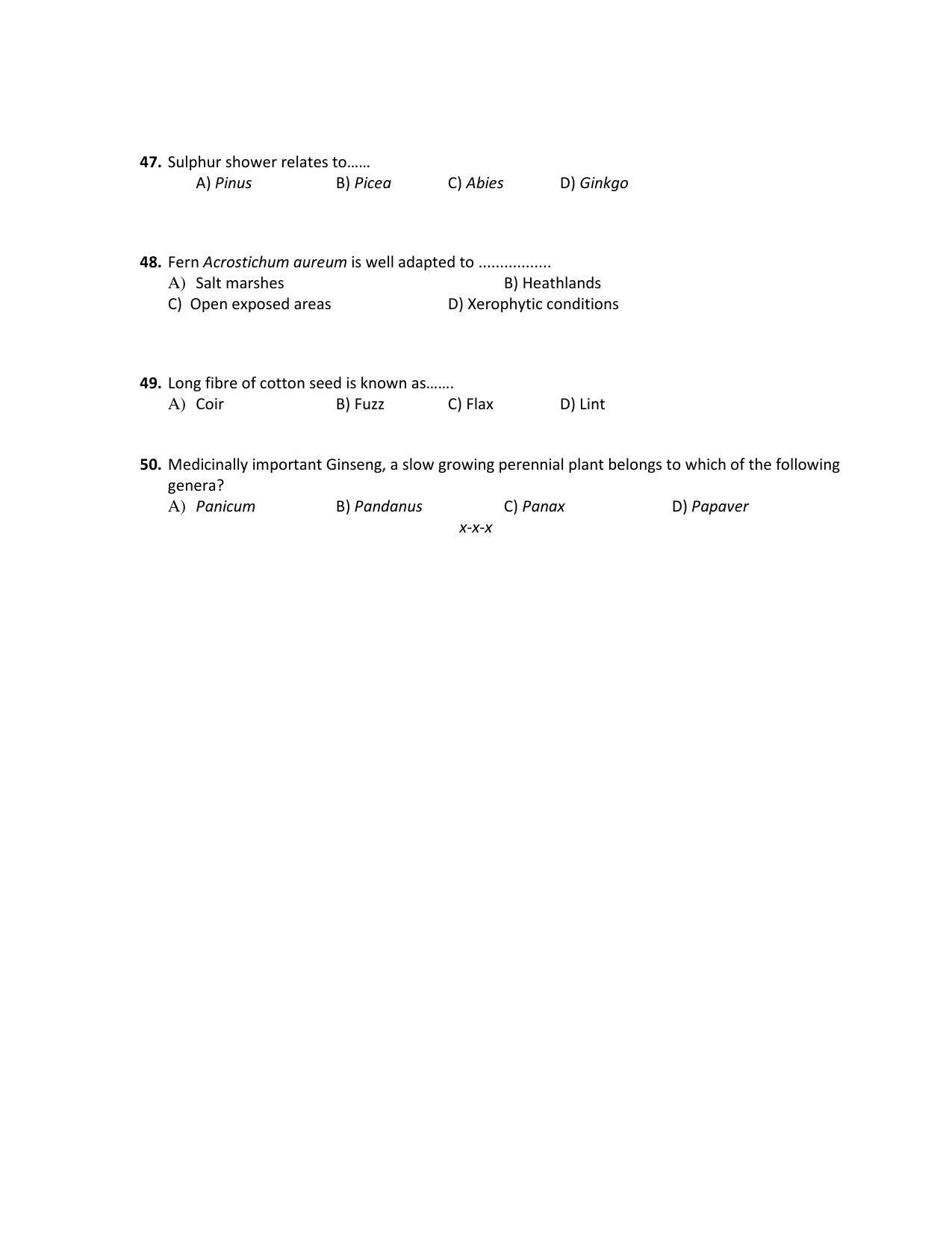 PU MPET Anthropology 2018 Question Papers - Page 30