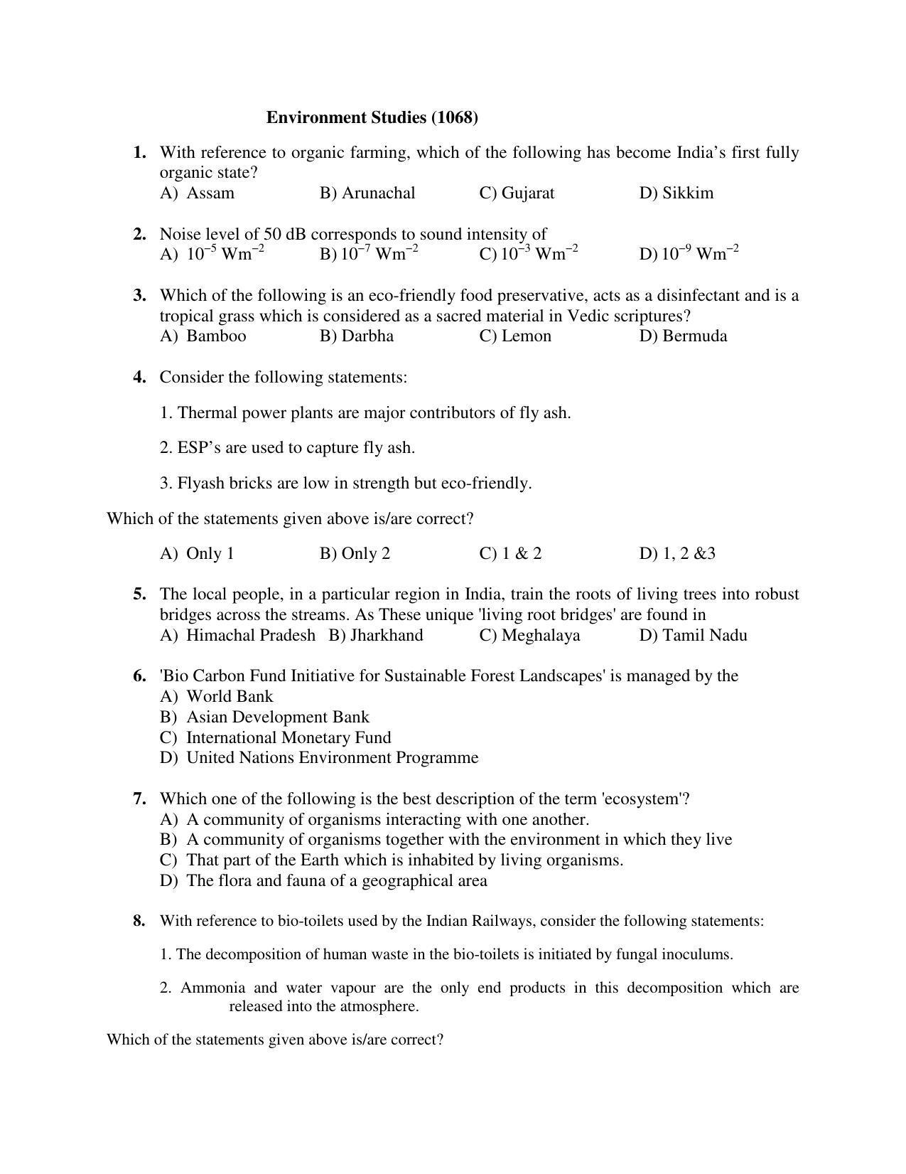 PU MPET Anthropology 2018 Question Papers - Page 37