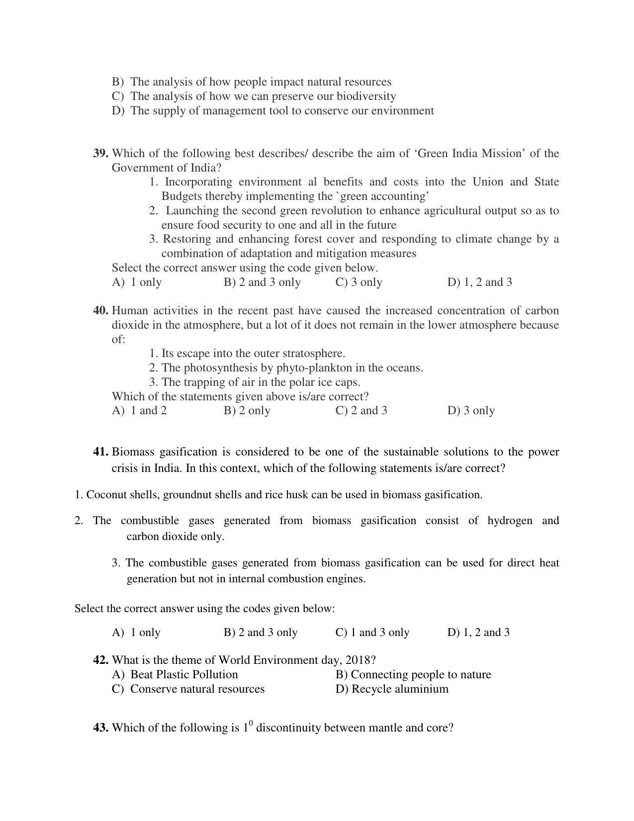 PU MPET Anthropology 2018 Question Papers - Page 43