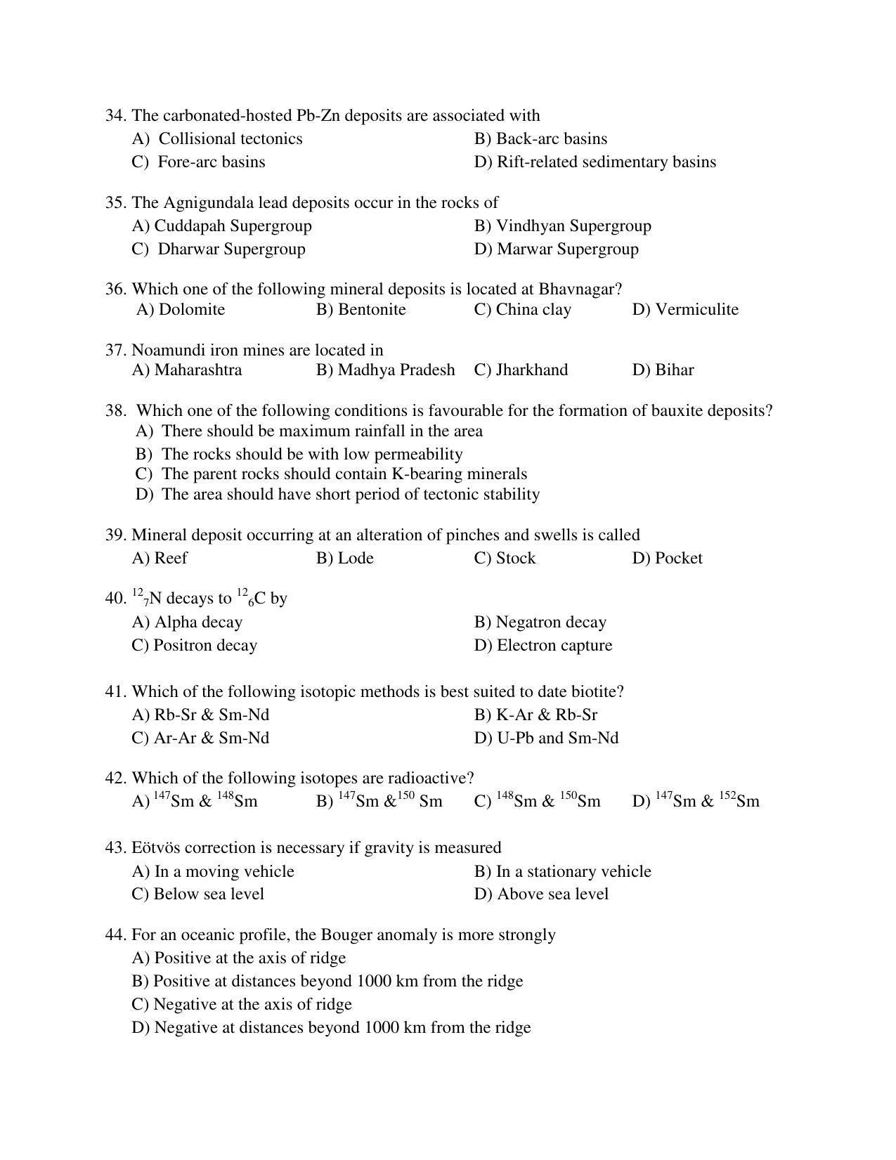 PU MPET Anthropology 2018 Question Papers - Page 48