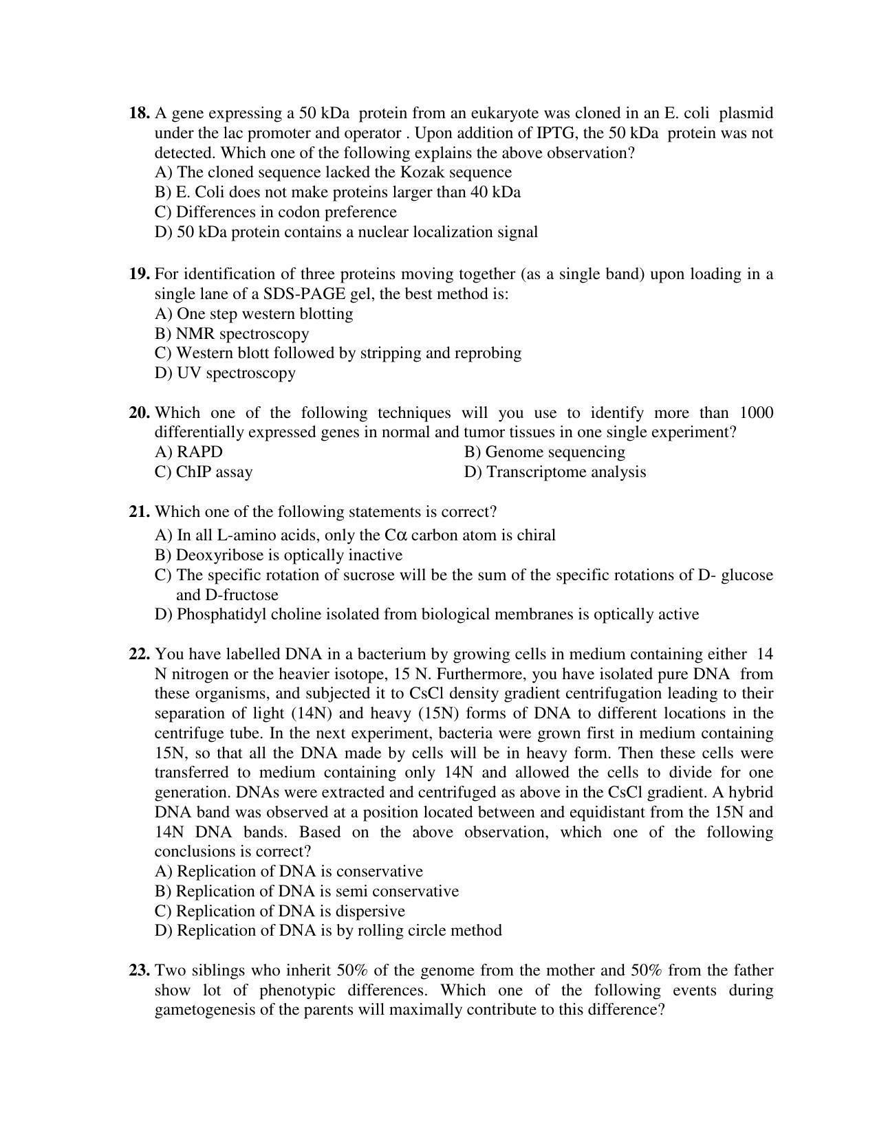 PU MPET Anthropology 2018 Question Papers - Page 57