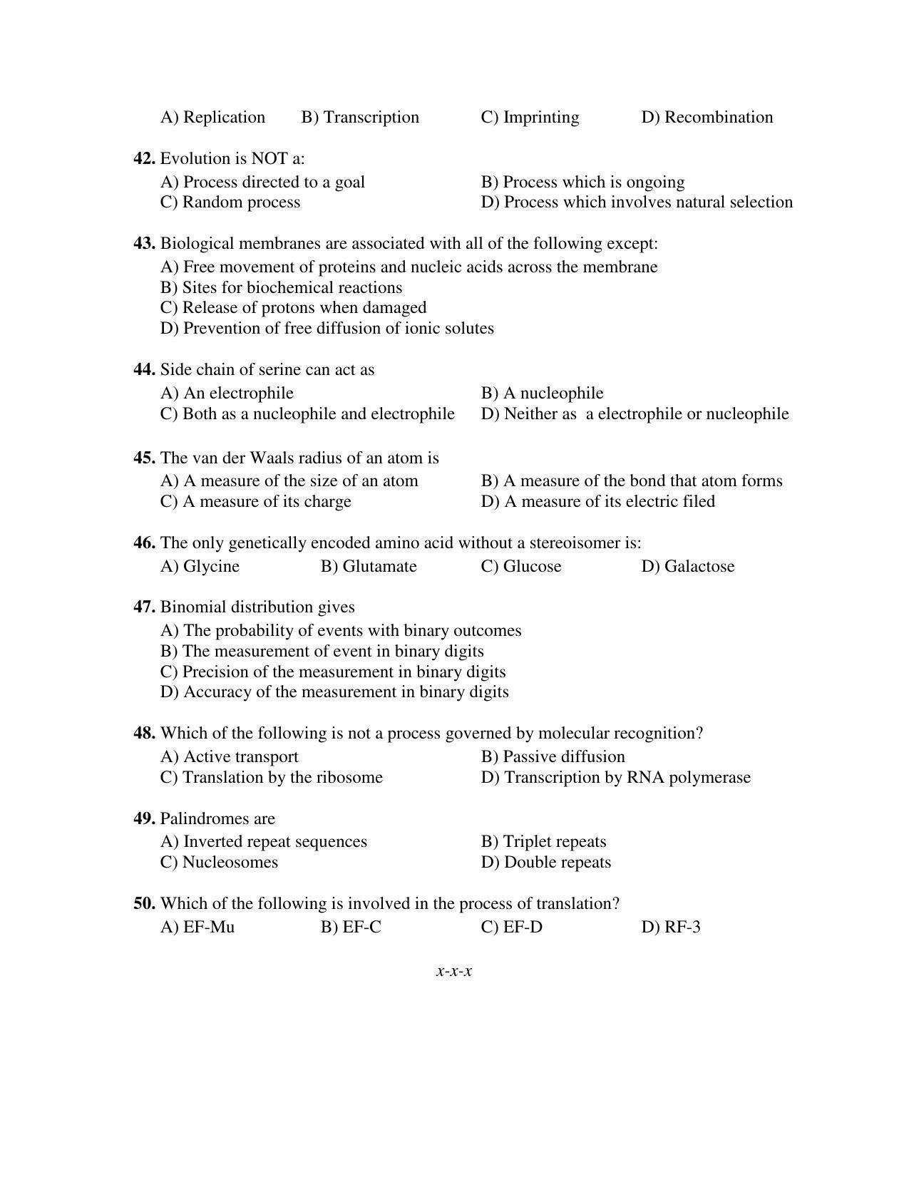 PU MPET Anthropology 2018 Question Papers - Page 60