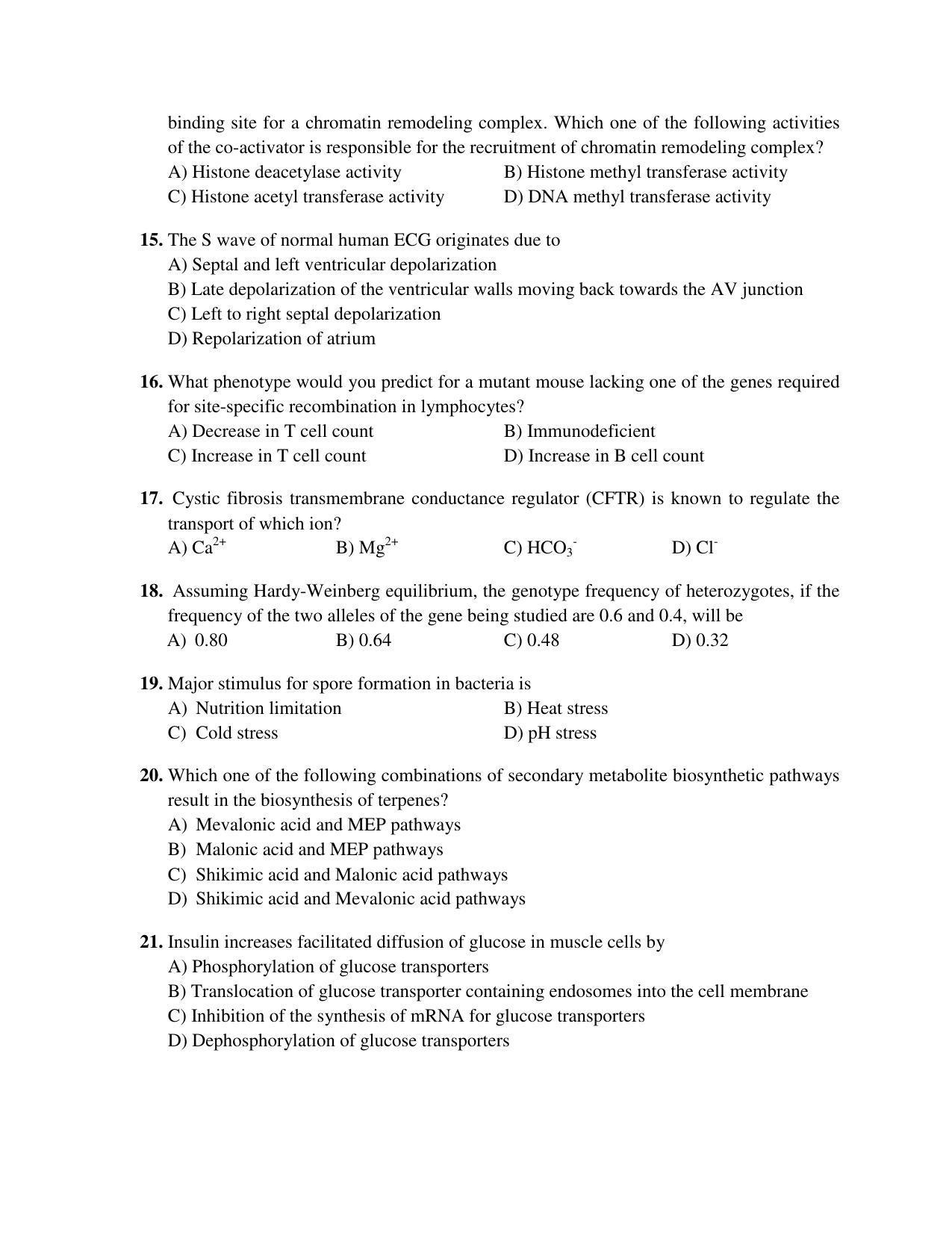 PU MPET Anthropology 2018 Question Papers - Page 73