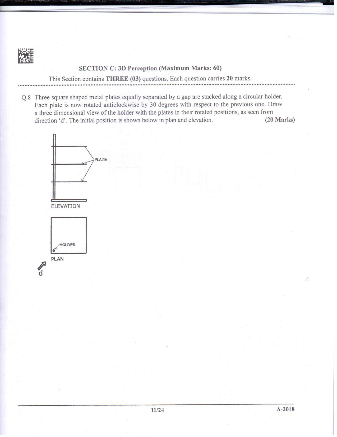 JEE Advanced AAT 2018 Question Paper - Page 11