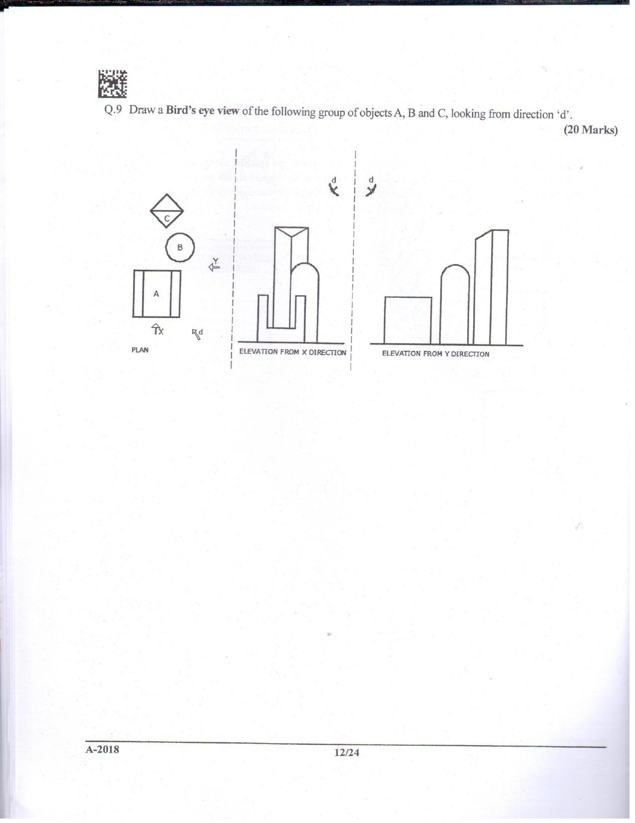 JEE Advanced AAT 2018 Question Paper - Page 12