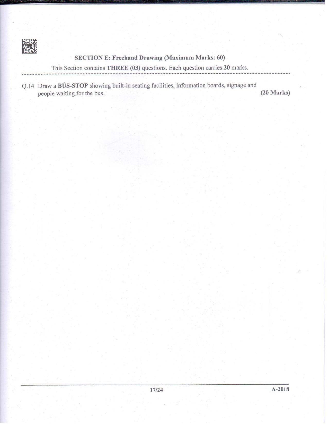 JEE Advanced AAT 2018 Question Paper - Page 17