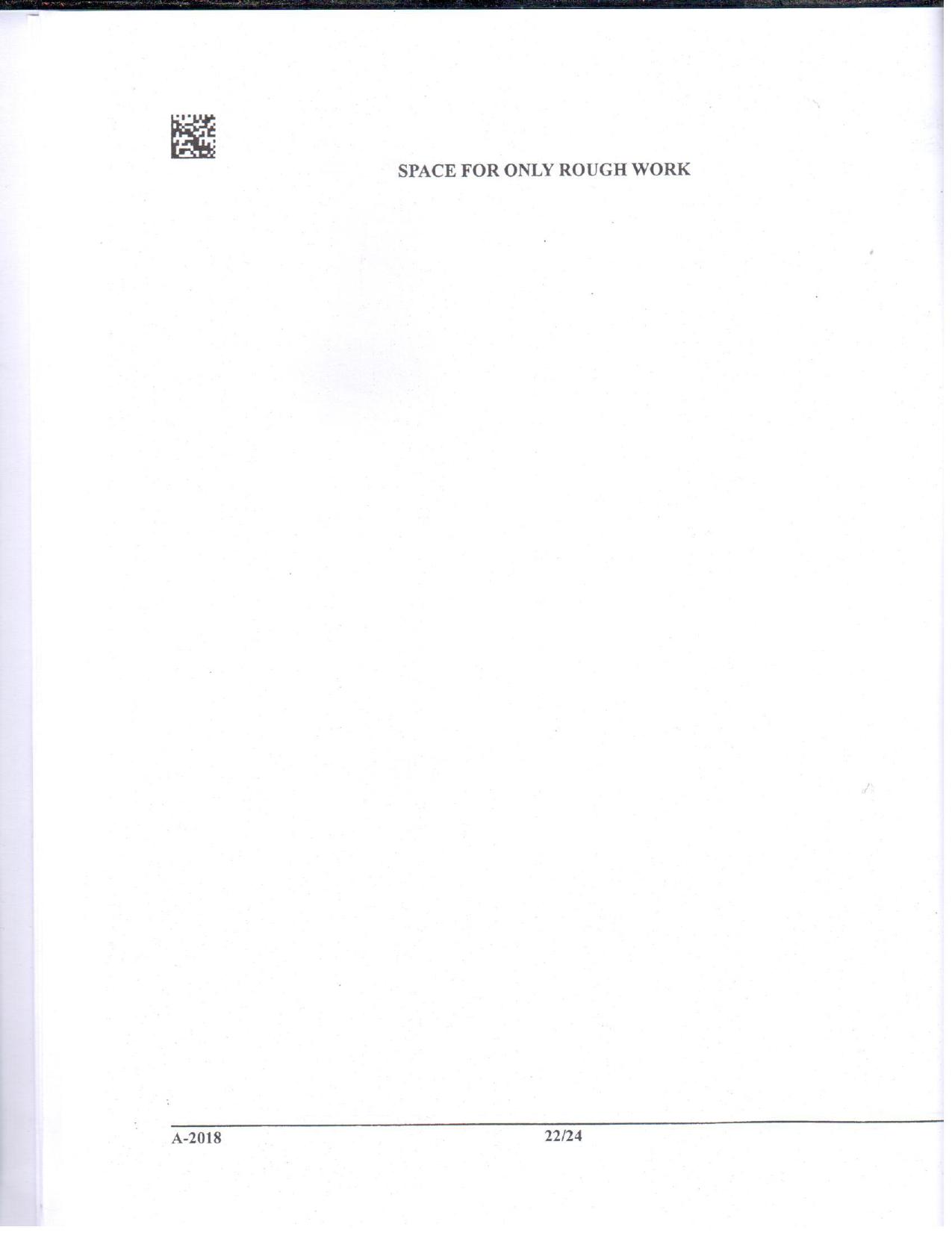 JEE Advanced AAT 2018 Question Paper - Page 22
