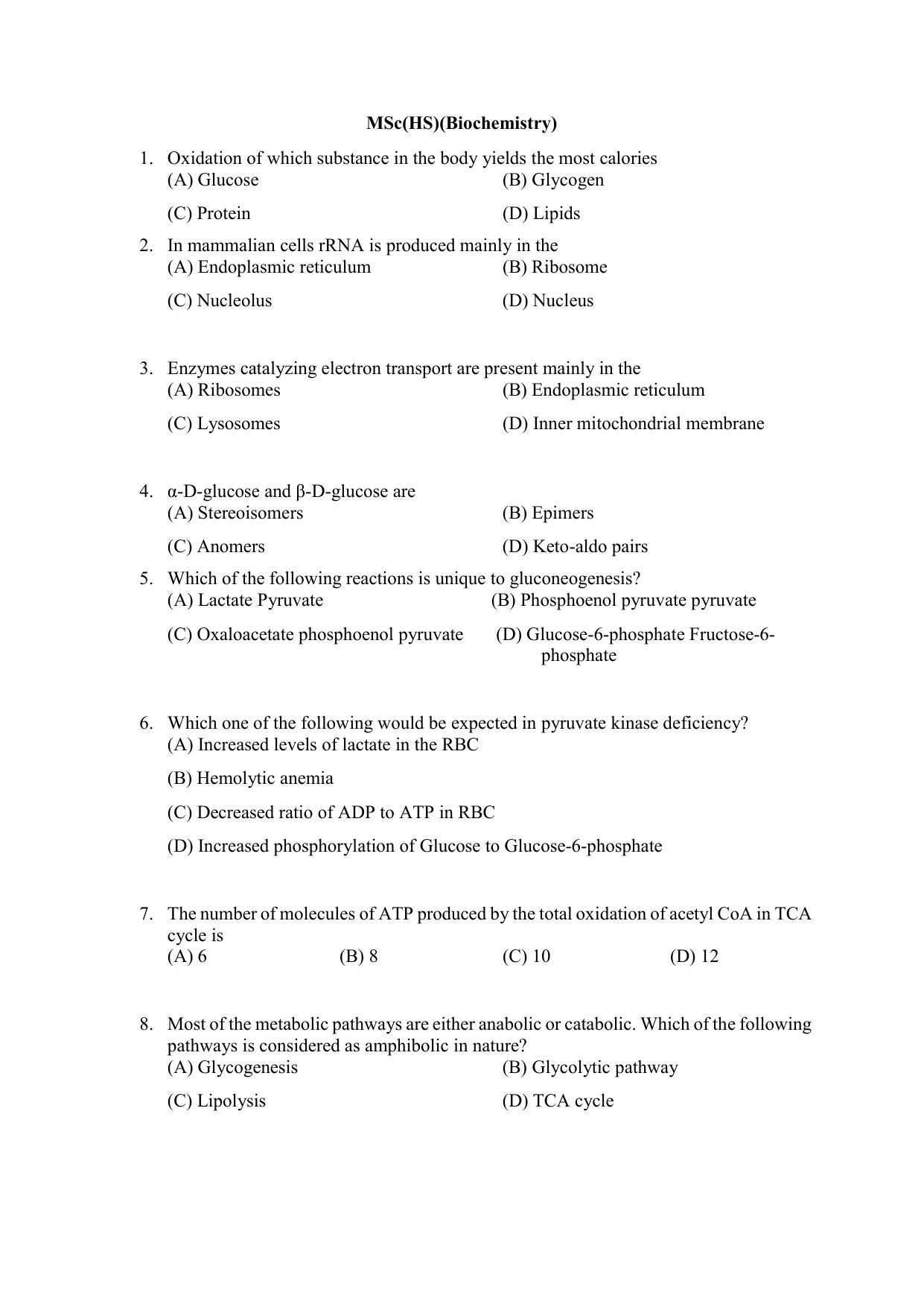 PU CET PG 2021 Question Paper - Page 9