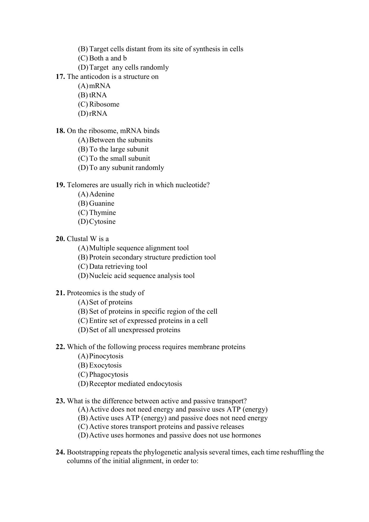 PU CET PG 2021 Question Paper - Page 21