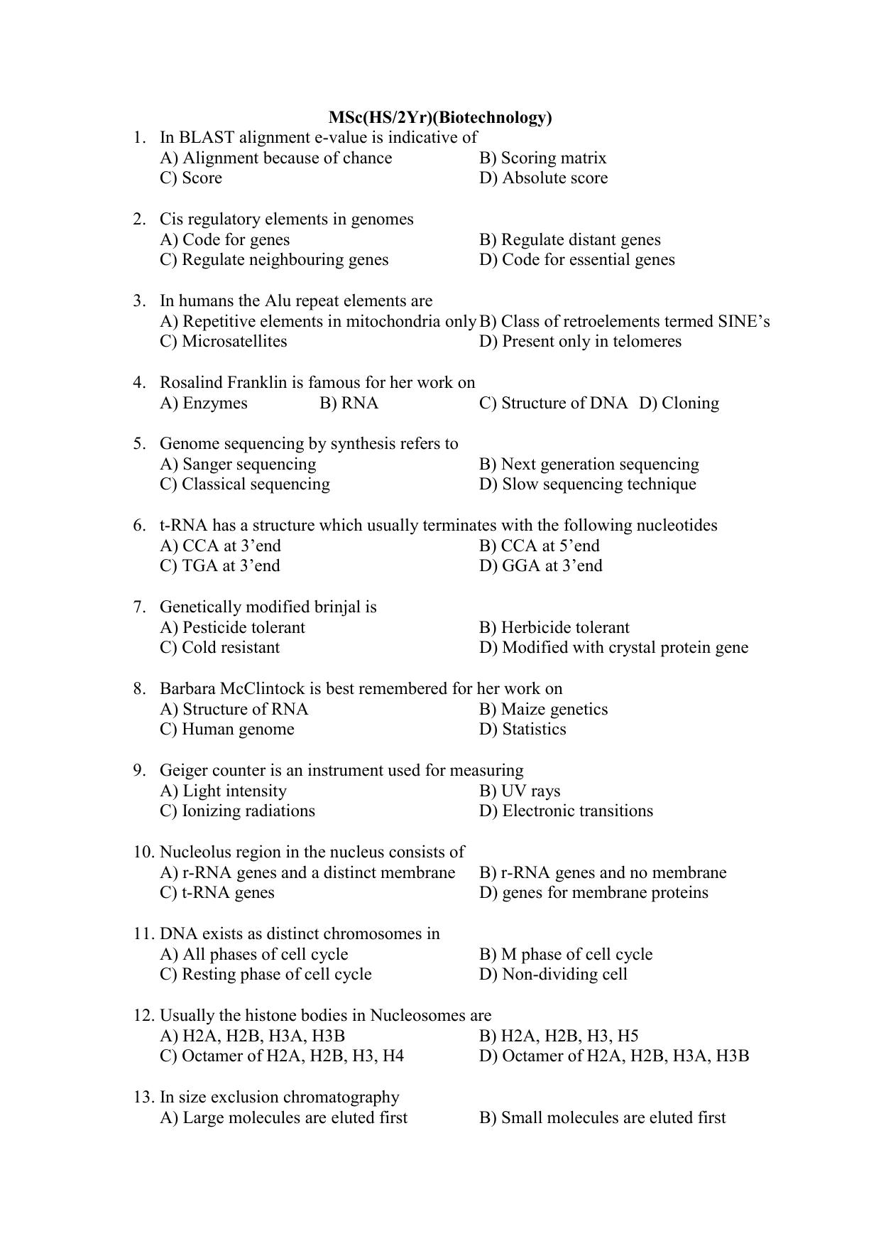 PU CET PG 2021 Question Paper - Page 30