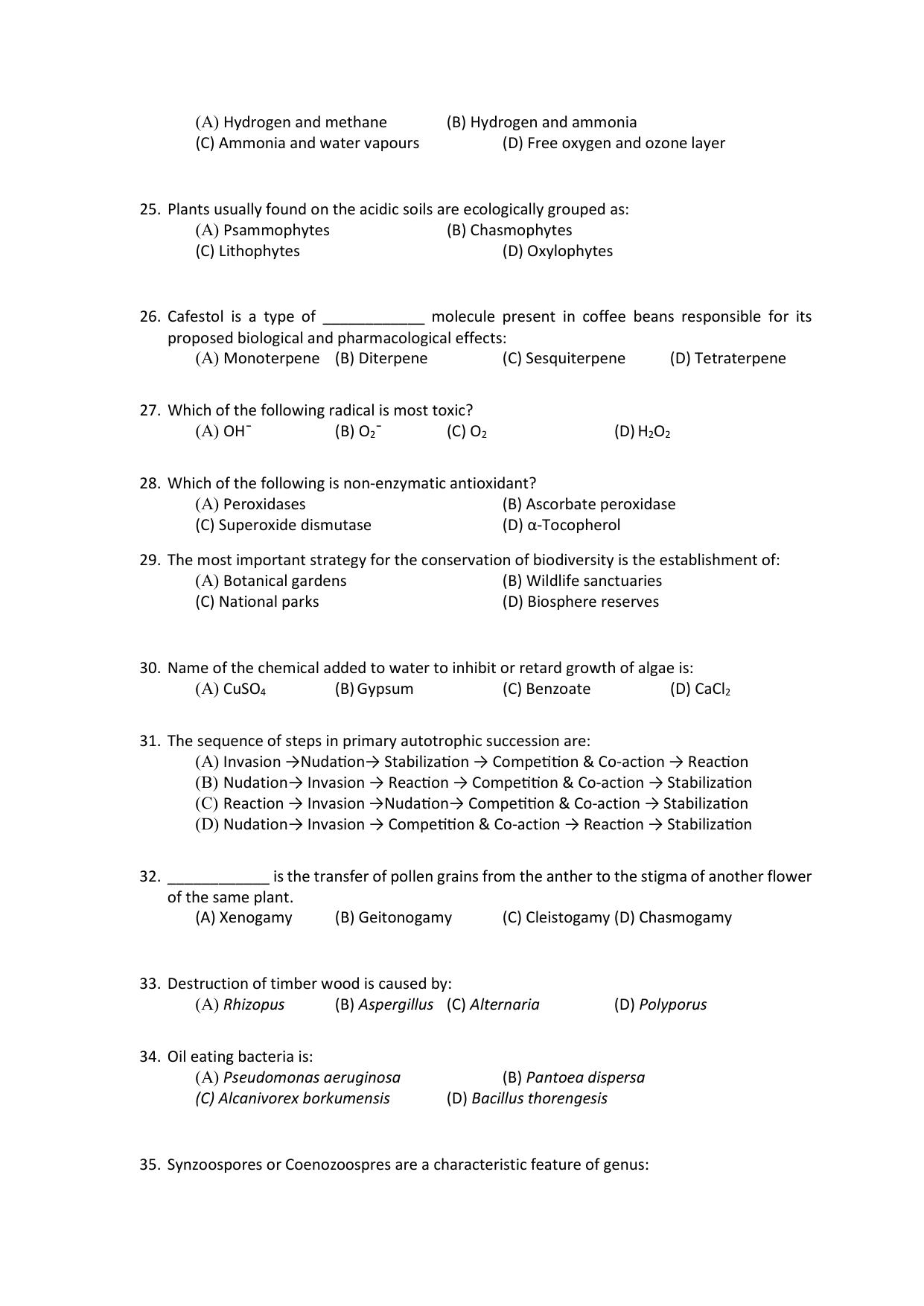 PU CET PG 2021 Question Paper - Page 39