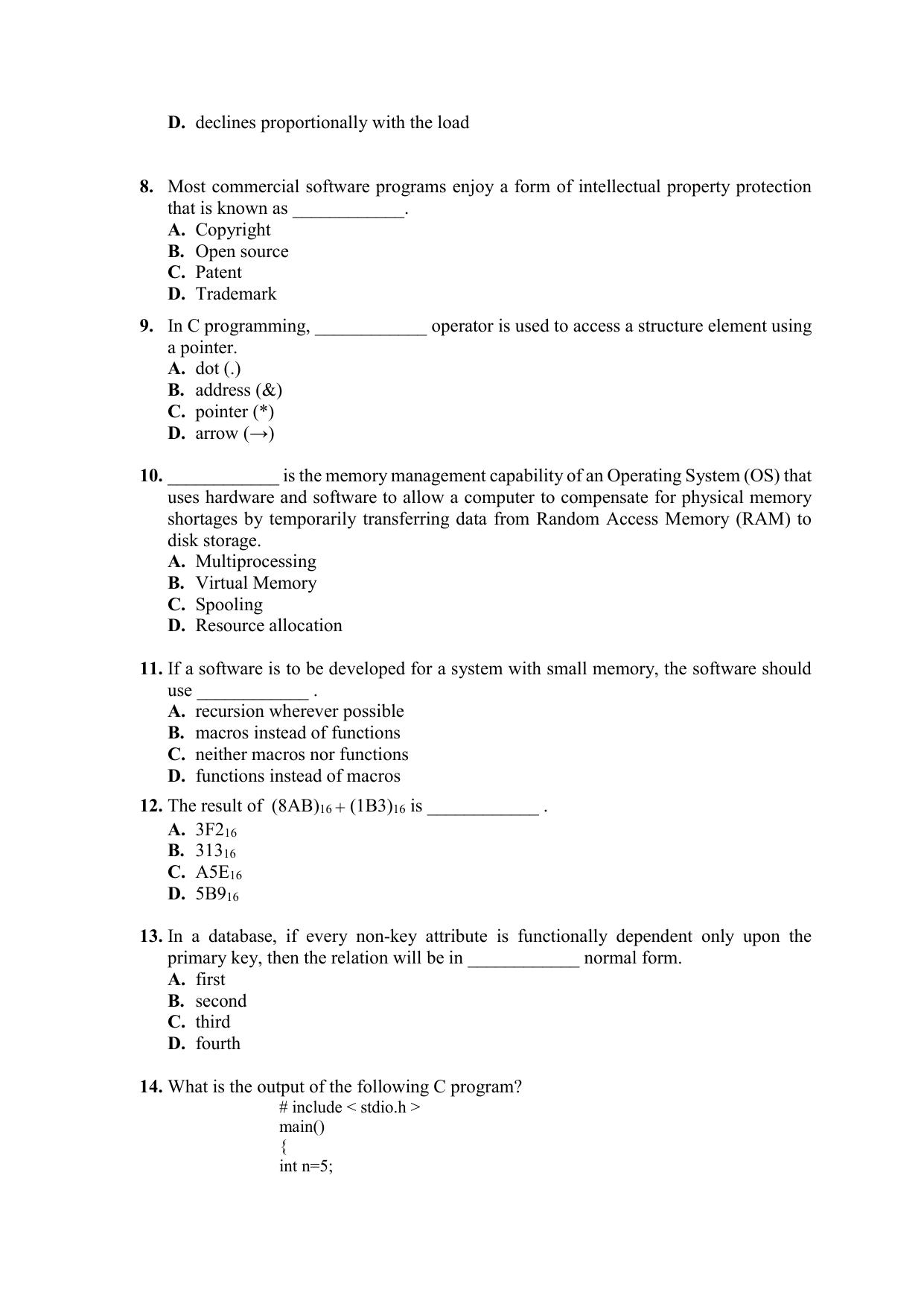 PU CET PG 2021 Question Paper - Page 53