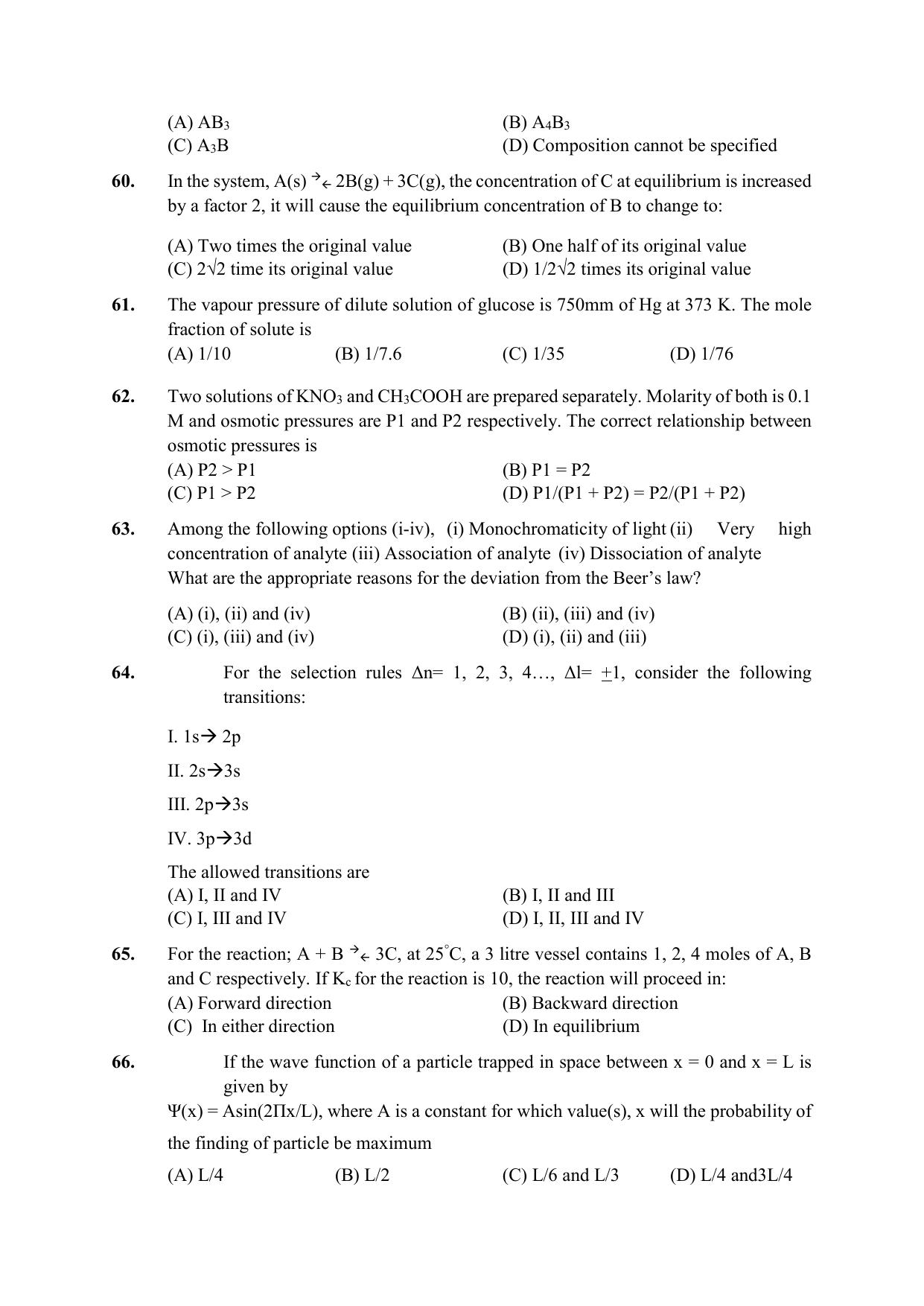 PU CET PG 2021 Question Paper - Page 70