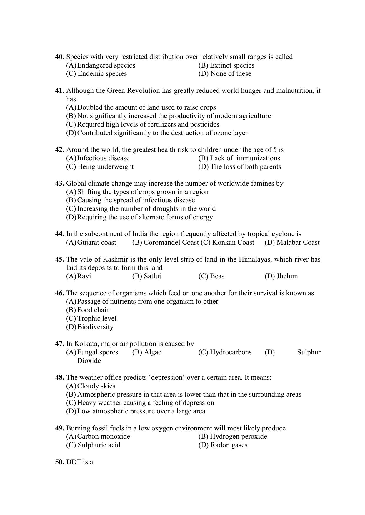 PU CET PG 2021 Question Paper - Page 77