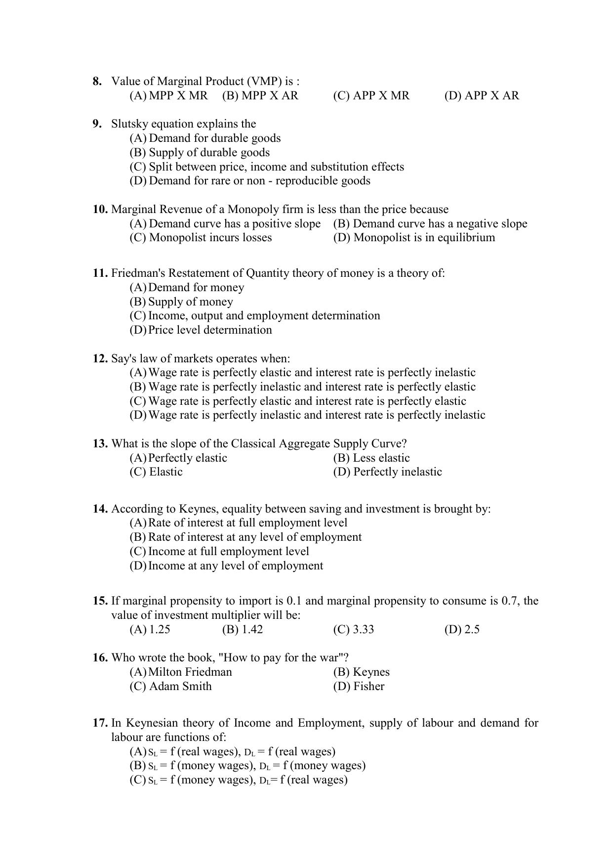 PU CET PG 2021 Question Paper - Page 82