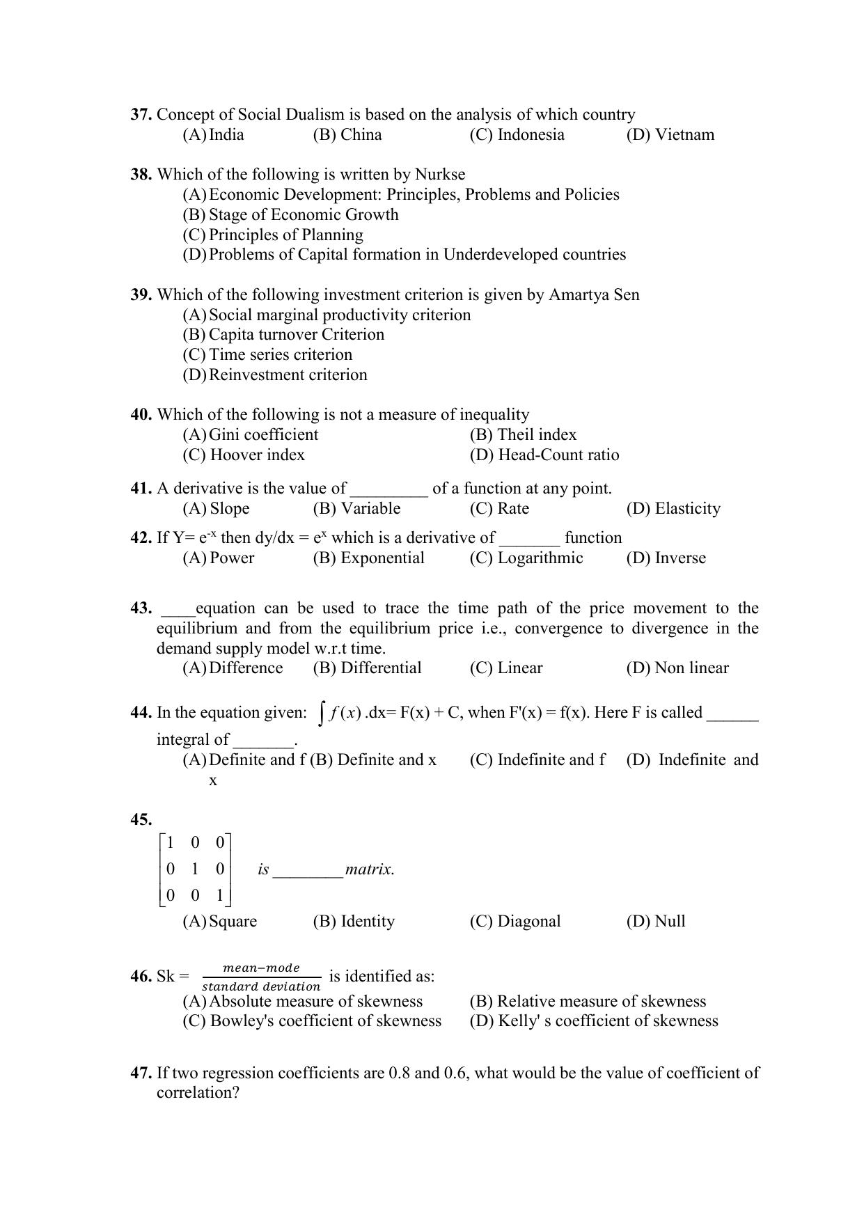 PU CET PG 2021 Question Paper - Page 85
