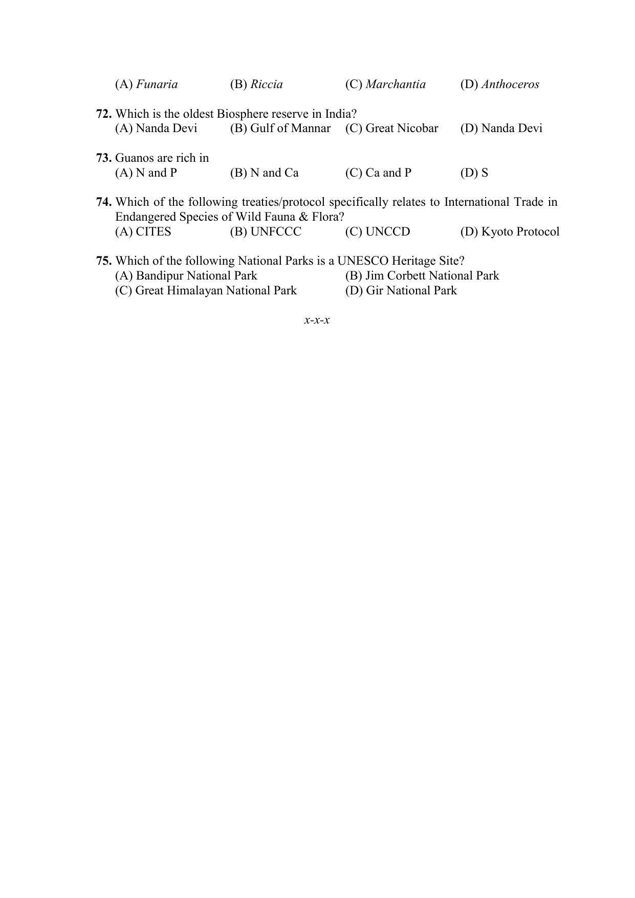 PU CET PG 2021 Question Paper - Page 95
