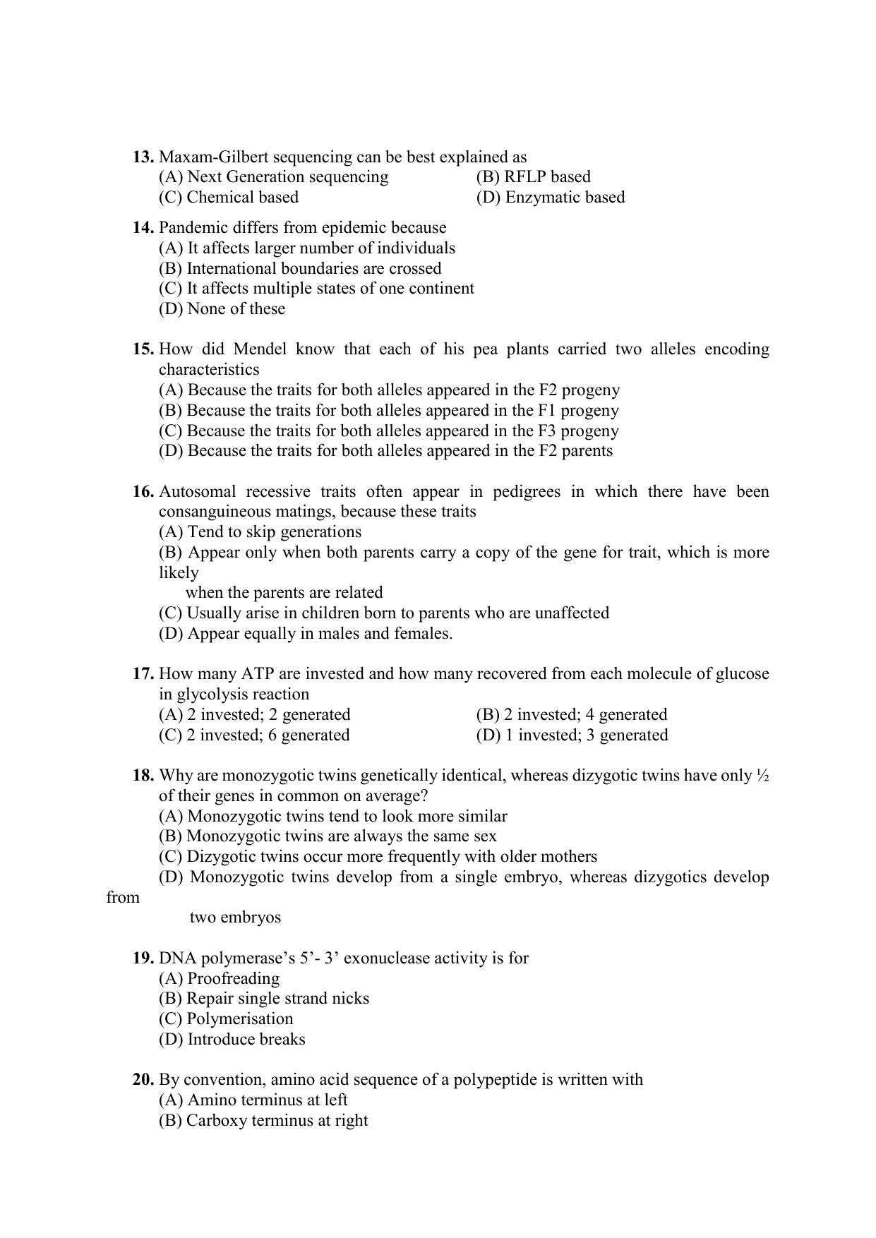 PU CET PG 2021 Question Paper - Page 125