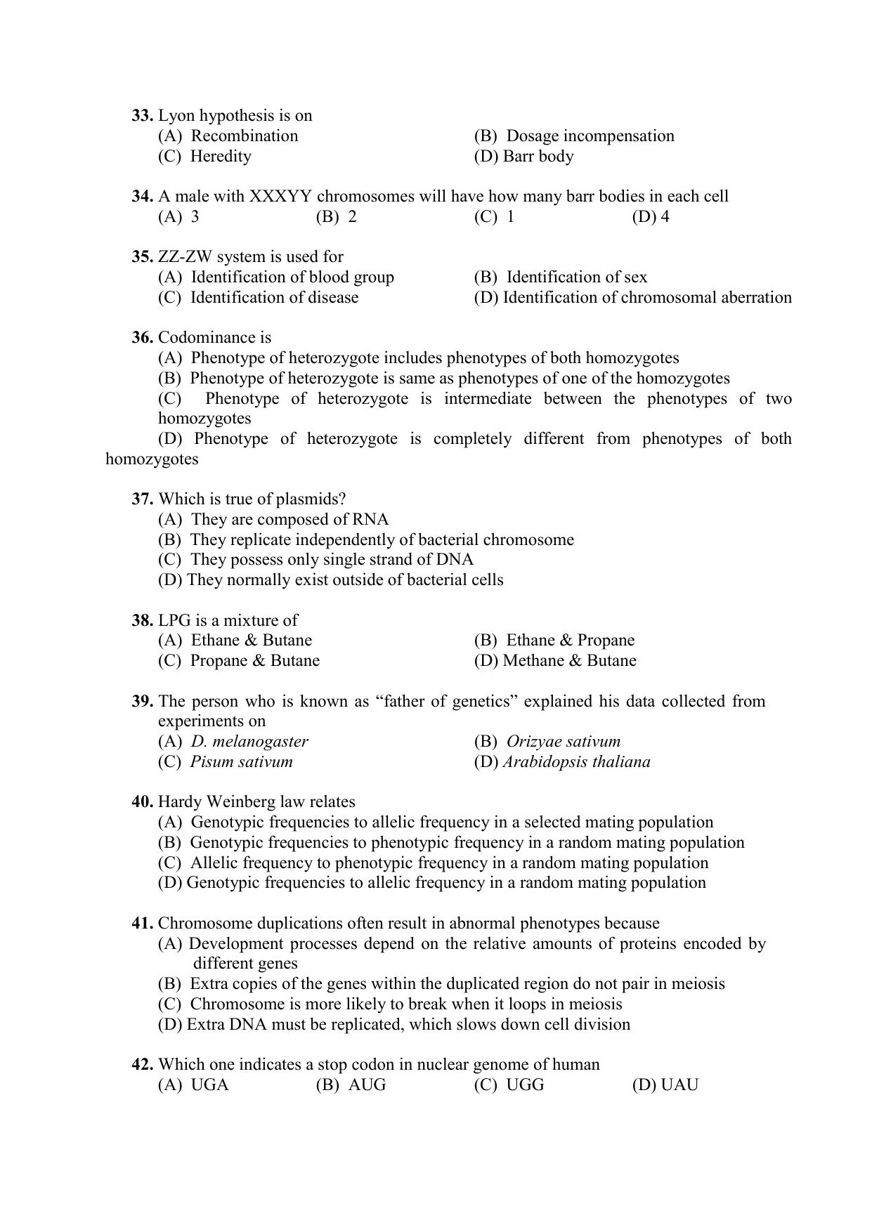 PU CET PG 2021 Question Paper - Page 127