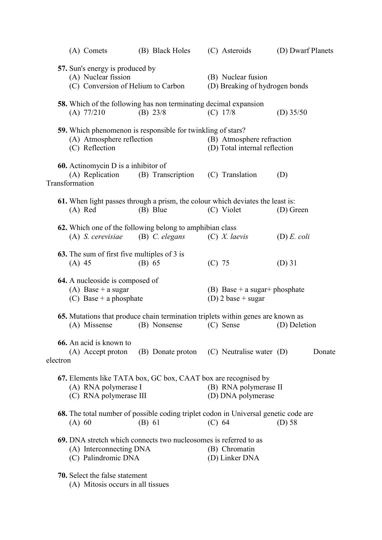 PU CET PG 2021 Question Paper - Page 129
