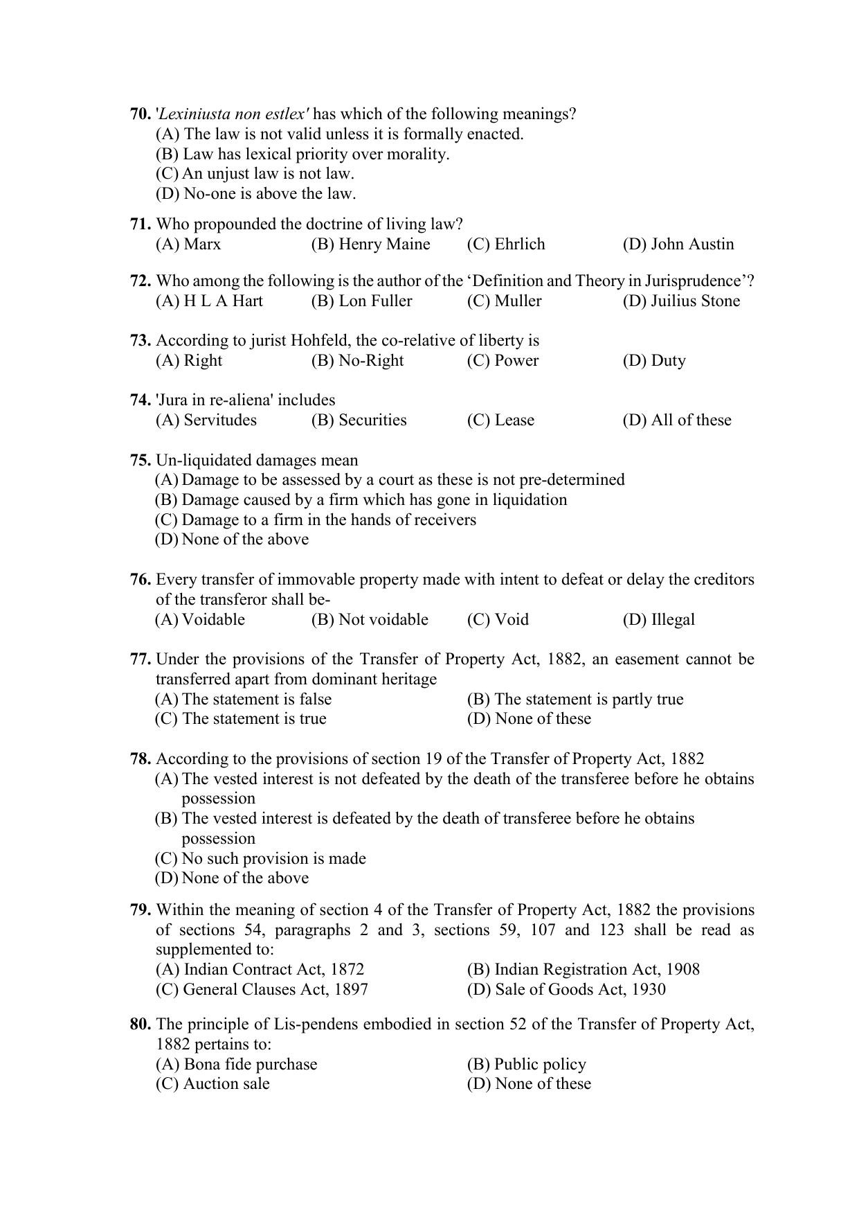 PU CET PG 2021 Question Paper - Page 144