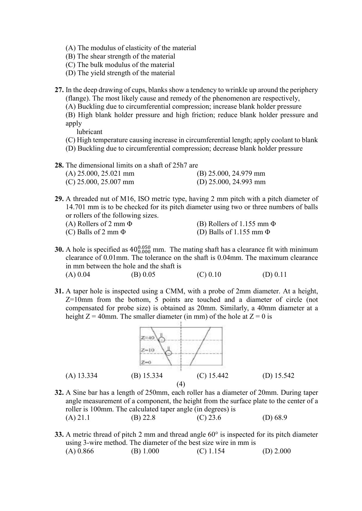 PU CET PG 2021 Question Paper - Page 150
