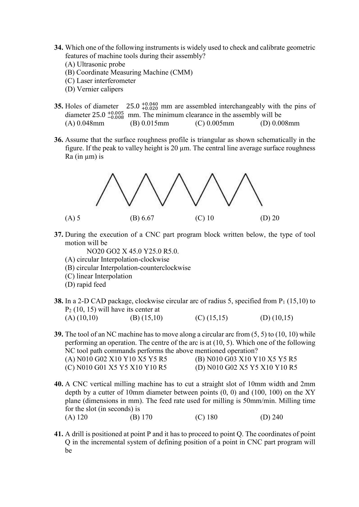 PU CET PG 2021 Question Paper - Page 151