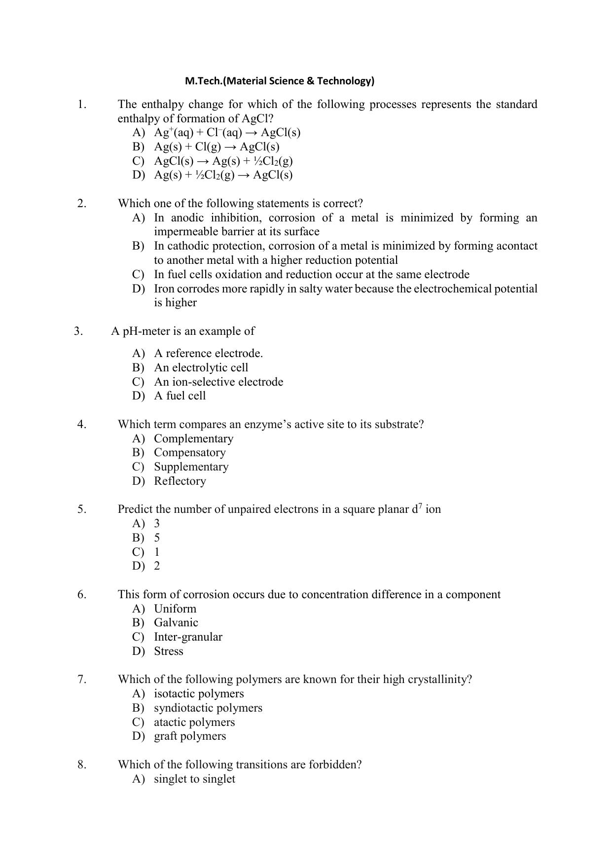 PU CET PG 2021 Question Paper - Page 157