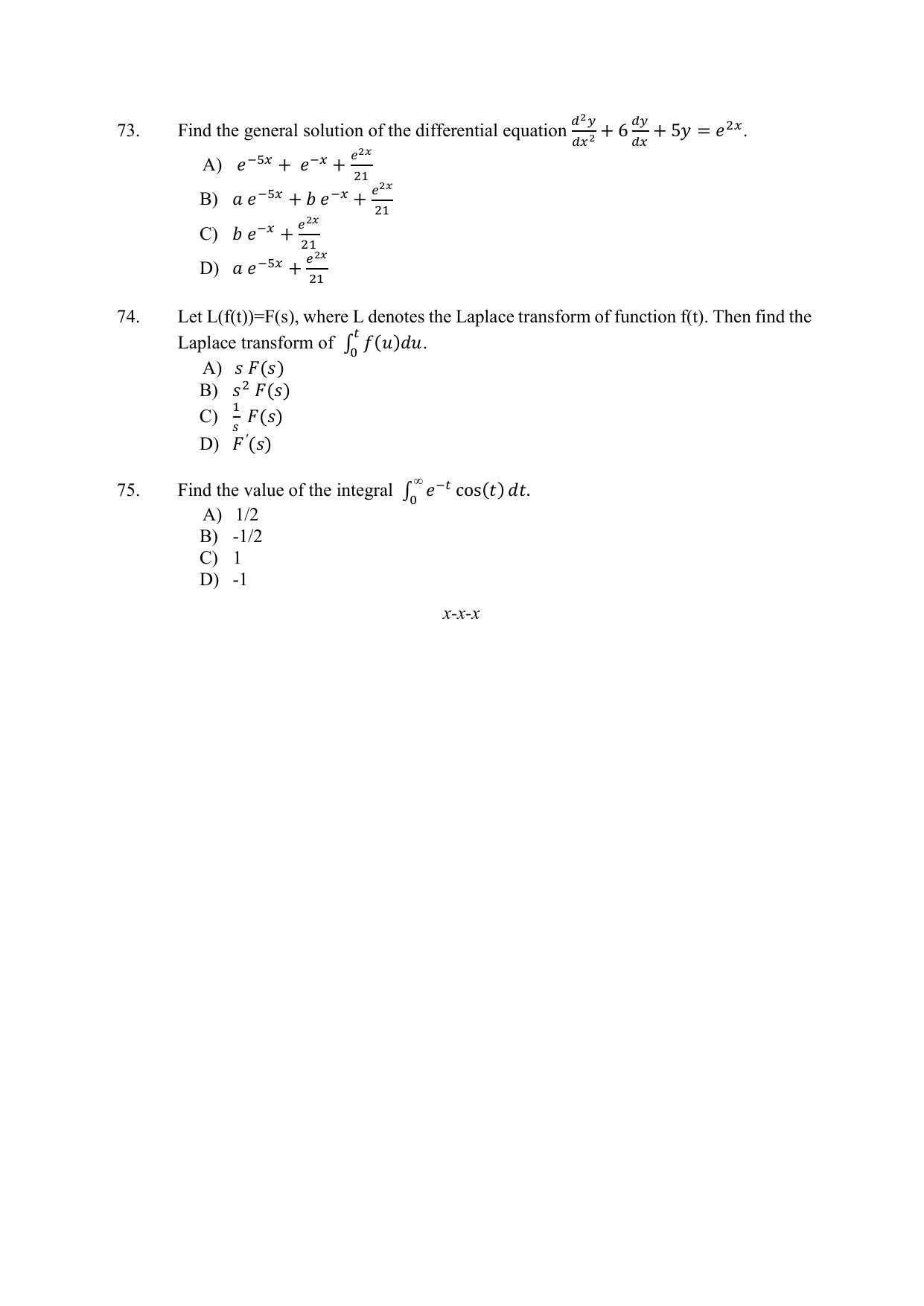 PU CET PG 2021 Question Paper - Page 167