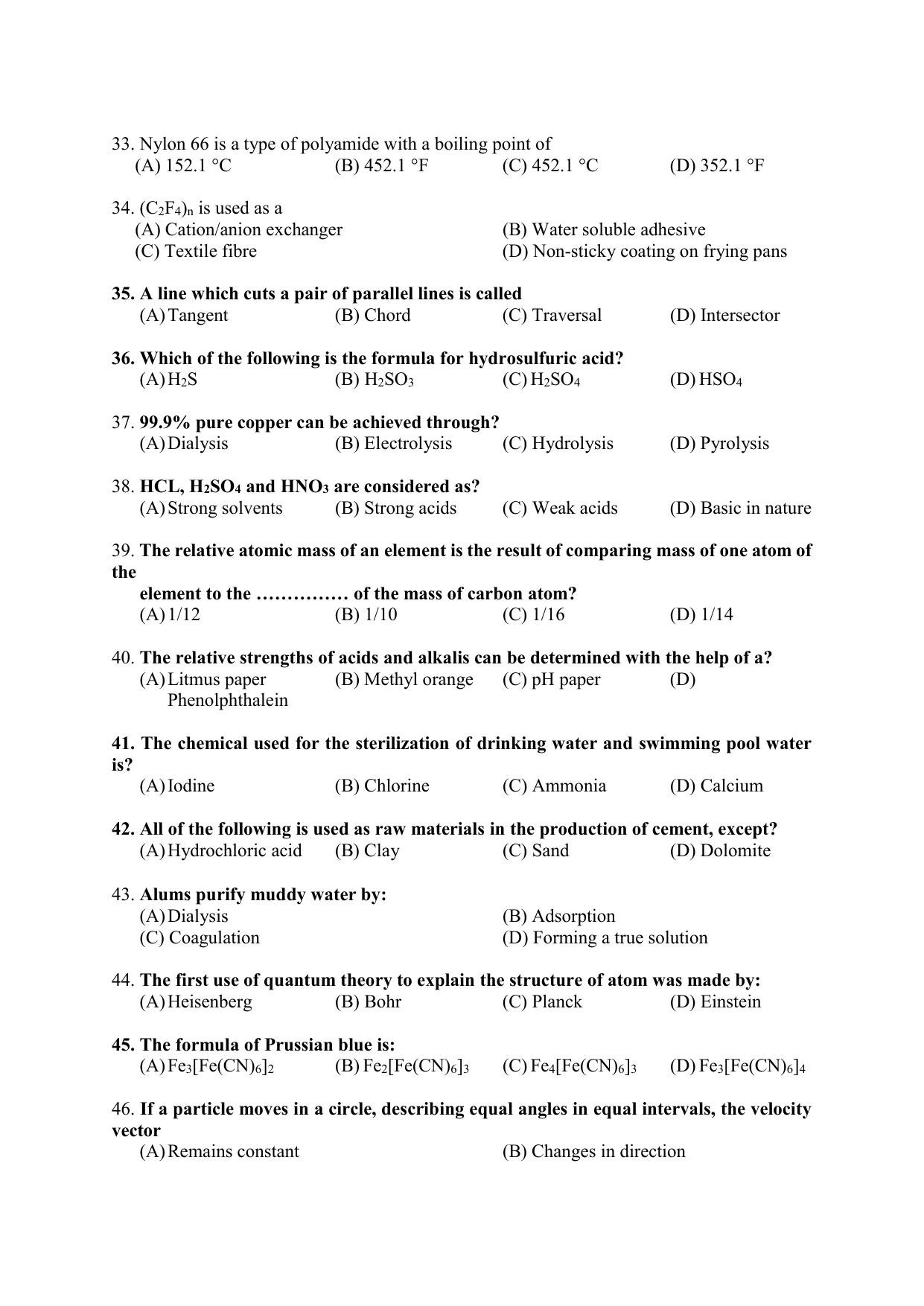 PU CET PG 2021 Question Paper - Page 171