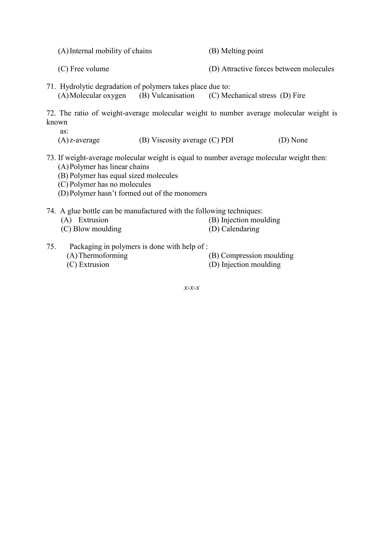 PU CET PG 2021 Question Paper - Page 174