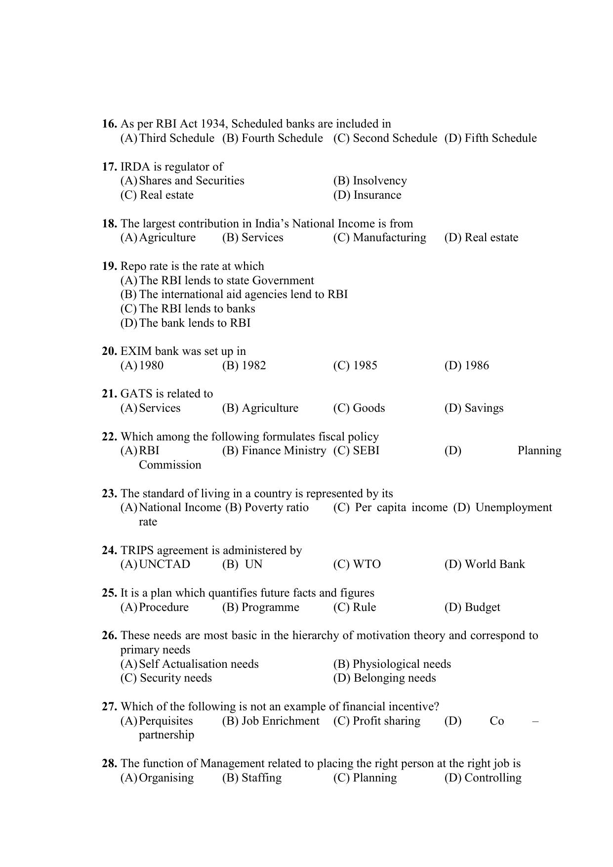 PU CET PG 2021 Question Paper - Page 176