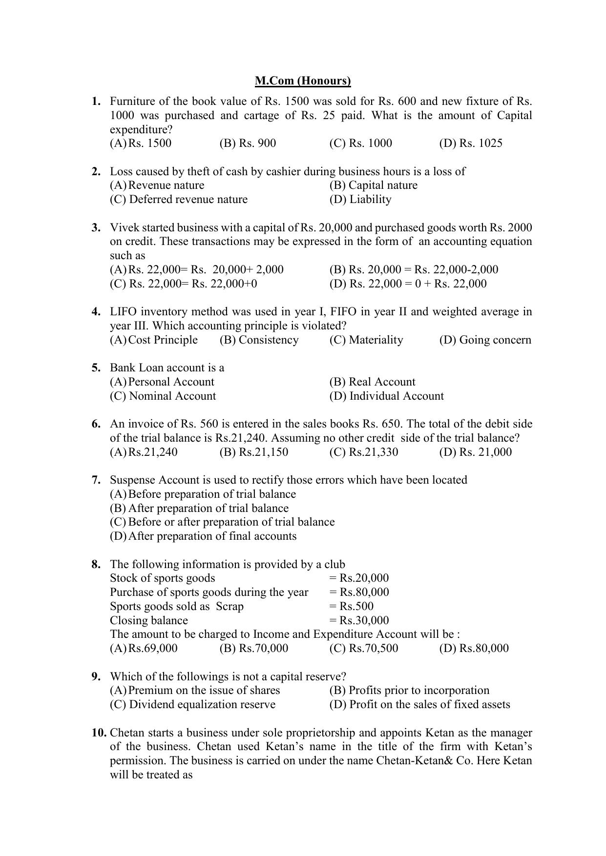 PU CET PG 2021 Question Paper - Page 181