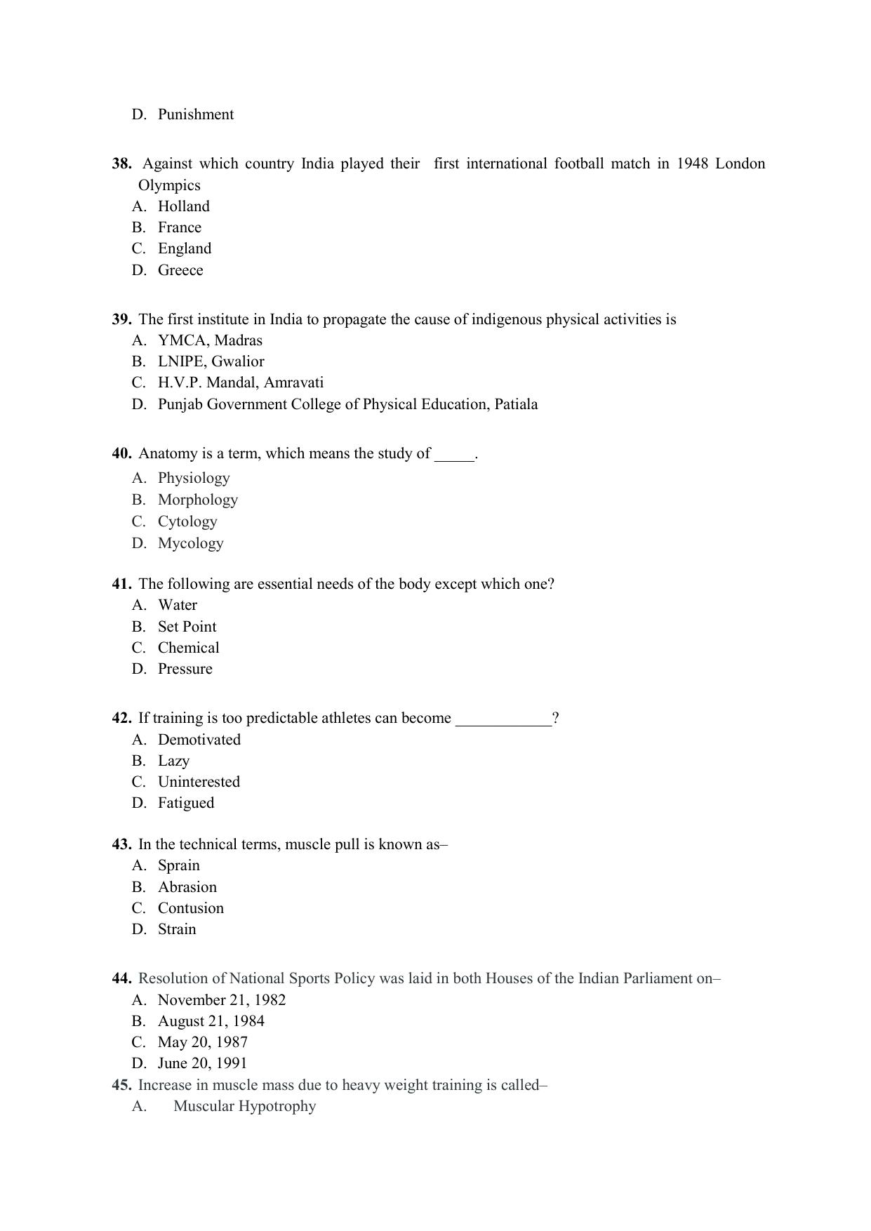 PU CET PG 2021 Question Paper - Page 201