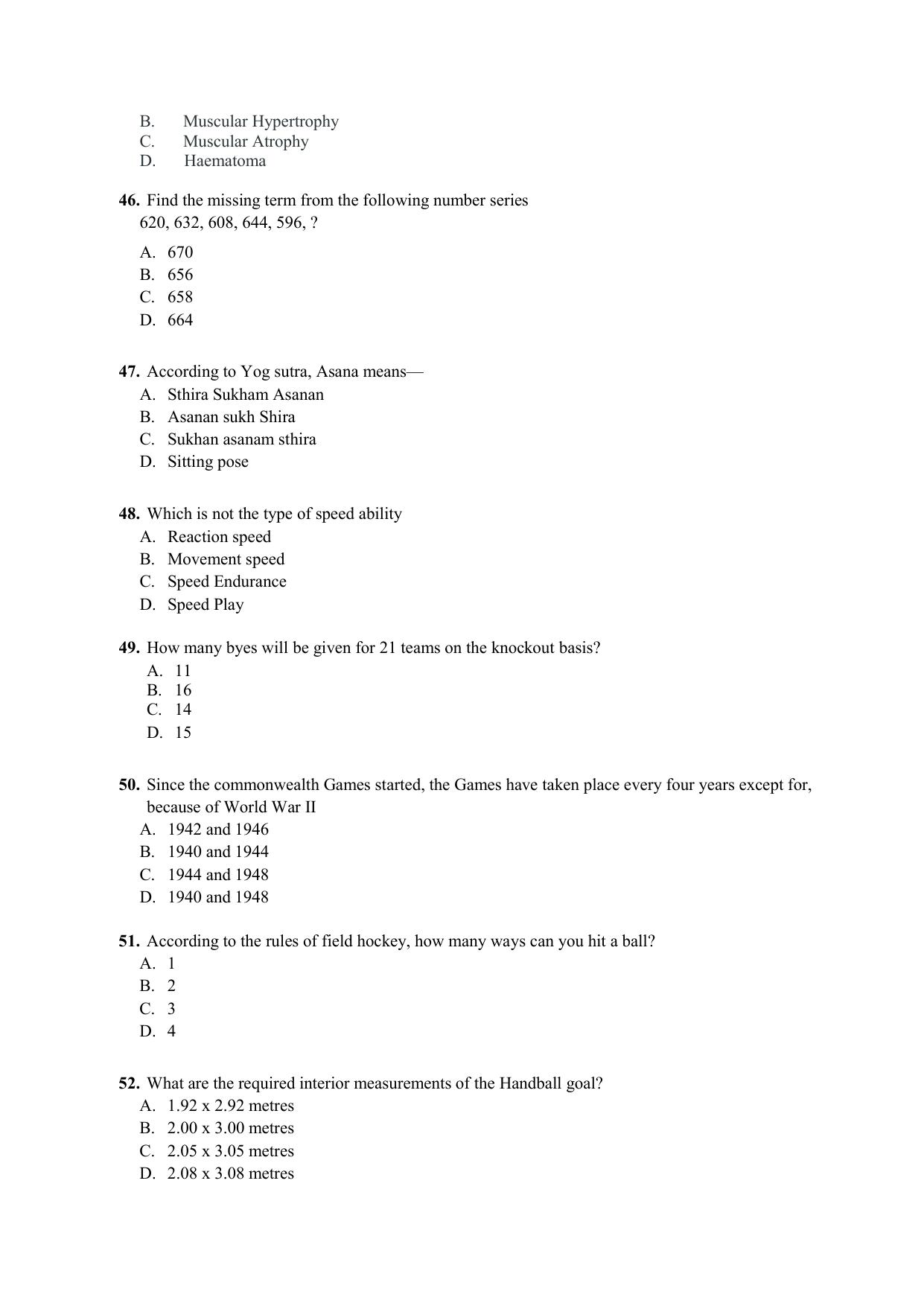 PU CET PG 2021 Question Paper - Page 202